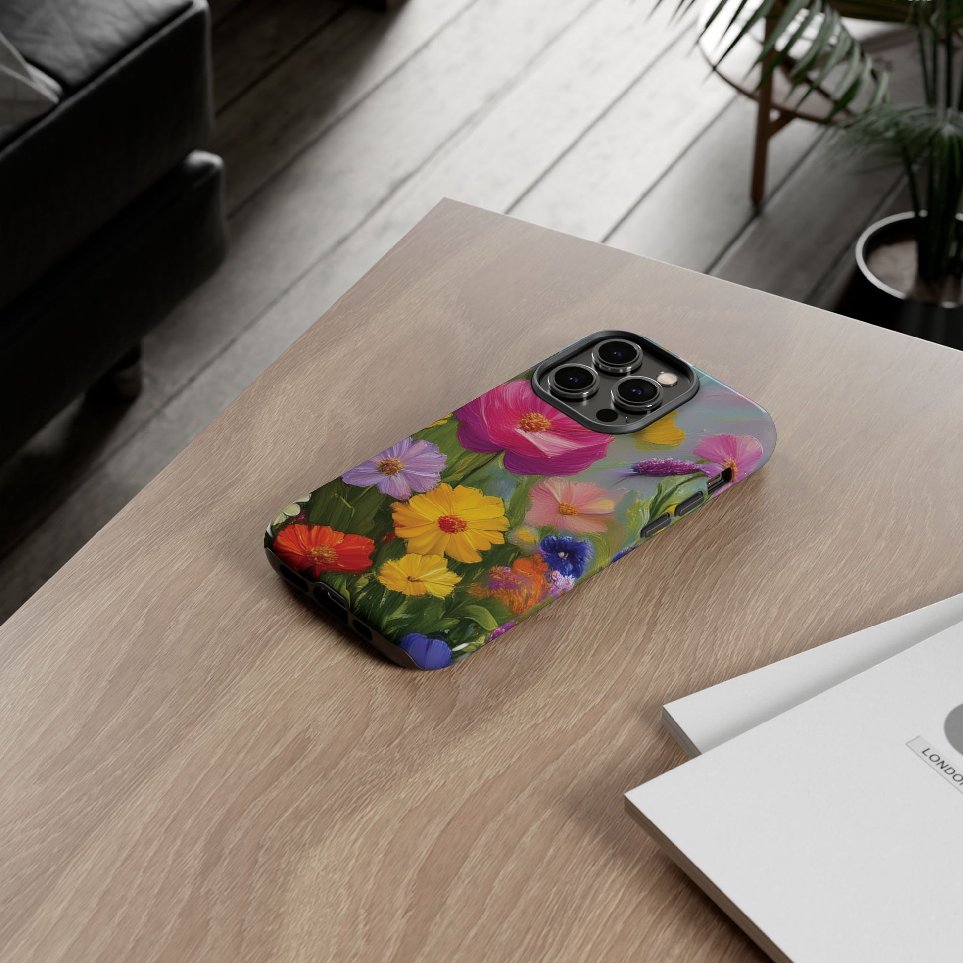 Vibrant Wildflower Painting Phone Case Hand-Painted Floral Art Design | Bright Nature-Inspired Cover | Perfect Gift for Flower Lovers iPhone & Galaxy