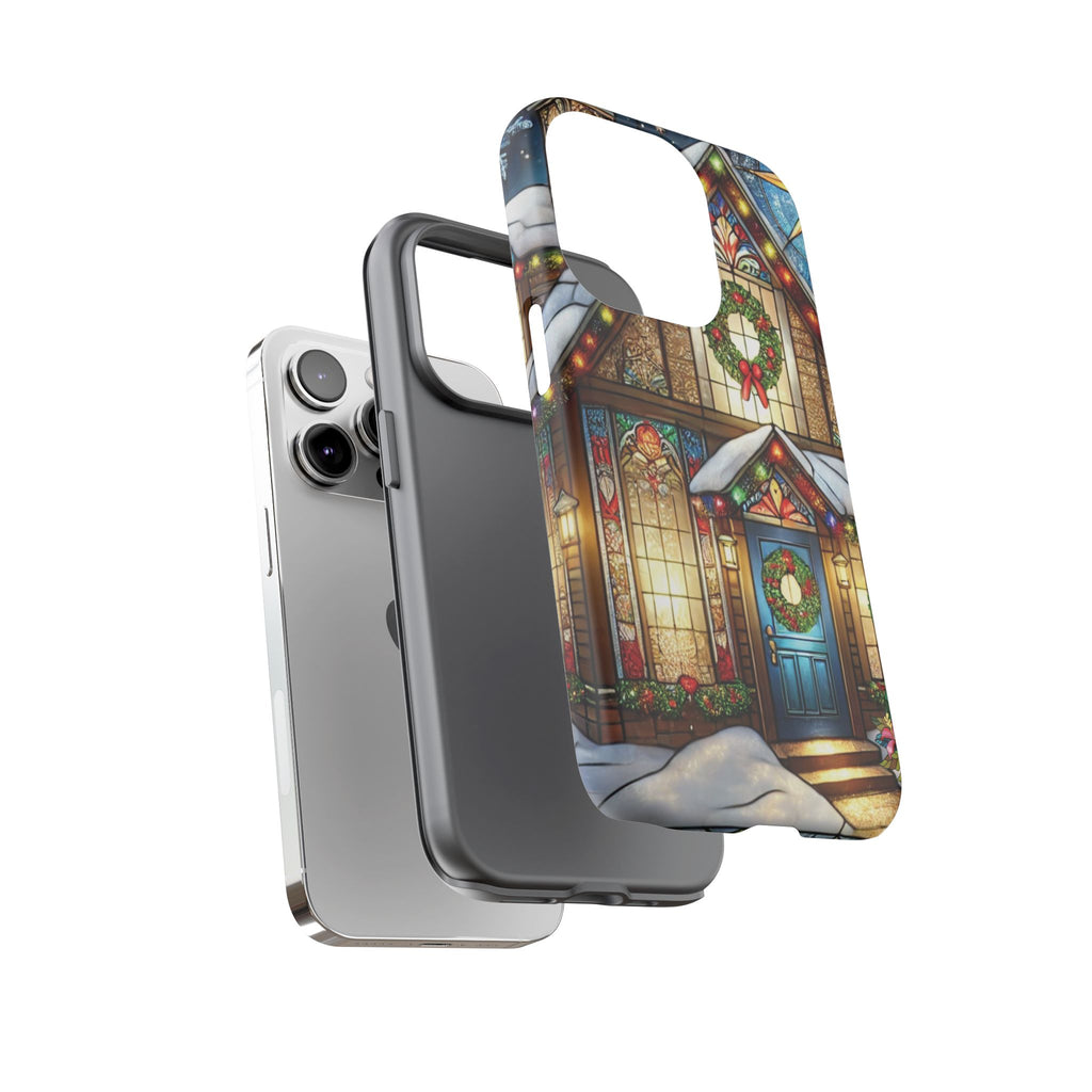 Phone Case - Stain Glass Christmas Unique Holiday Protection Gift for Her