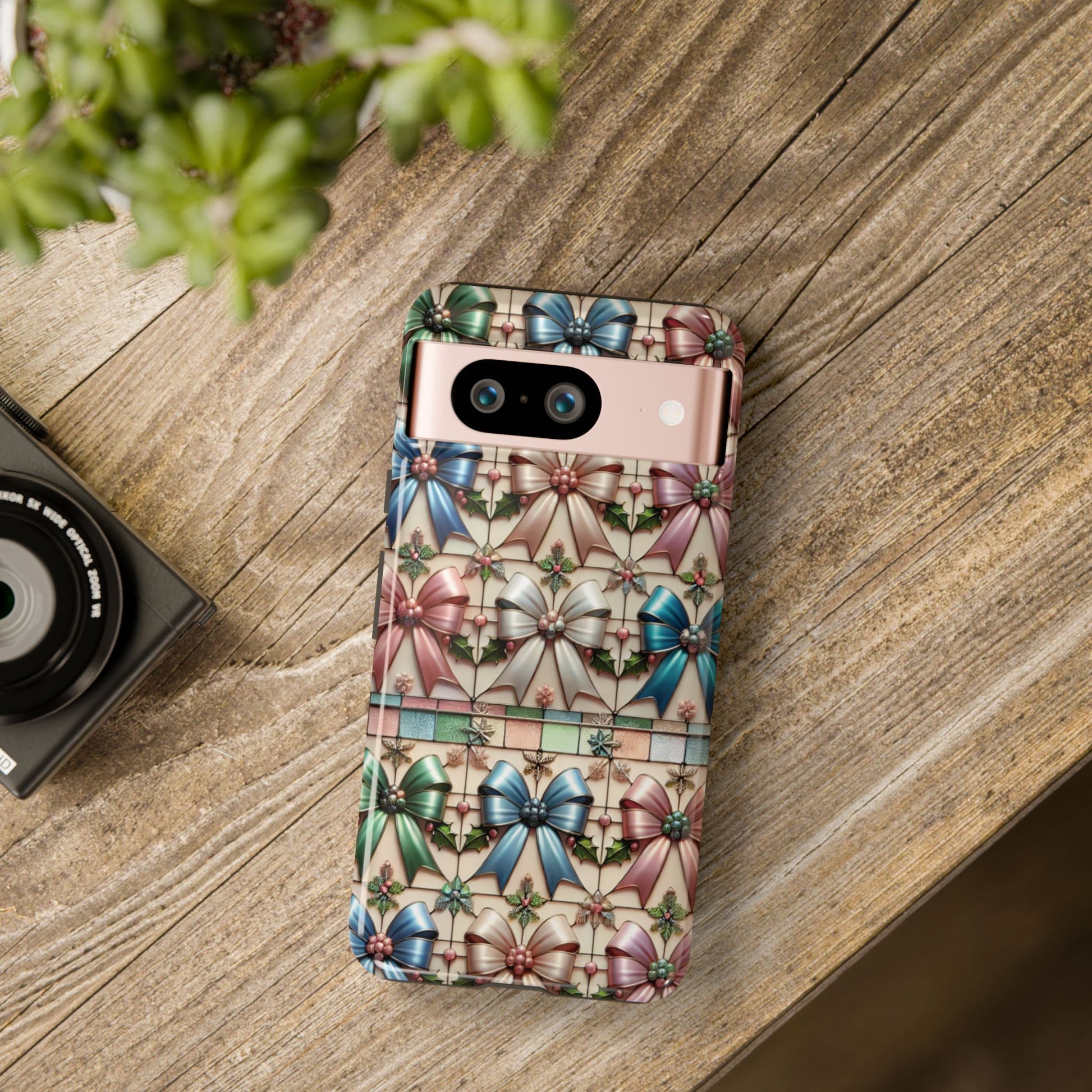 Coquette Bows Pastel Phone Case for iPhone 17 ,  15 14 13 12  21 23 Samsung, and Pixel | Stylish Protective Cover Gift for Her Perfect for Floral Lover