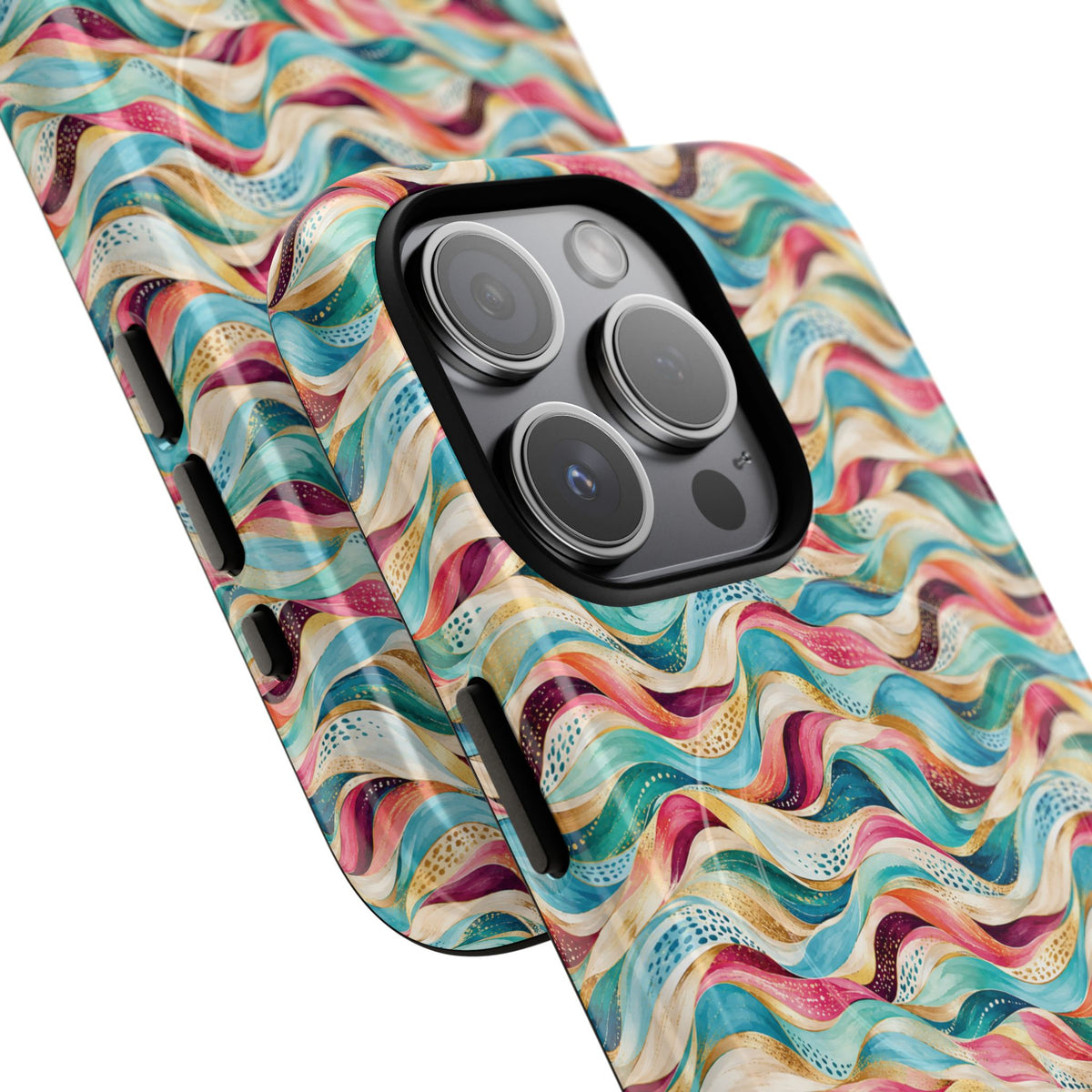 Colorful Wave MagSafe Tough Phone Case