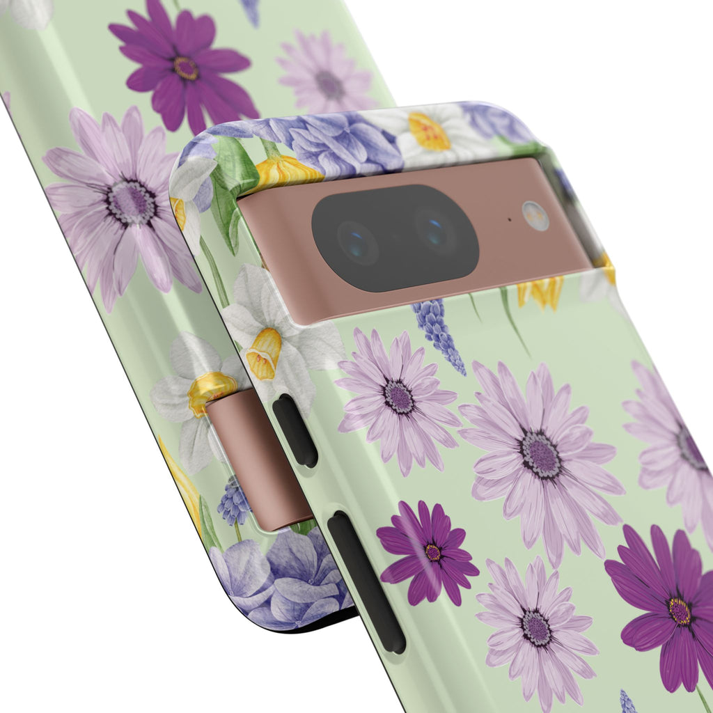 Lavender Yellow Flower Phone Case – Stylish Protective Cover for iPhone & Samsung, Botanical Design, Perfect Gift for Spring & Everyday Elegance