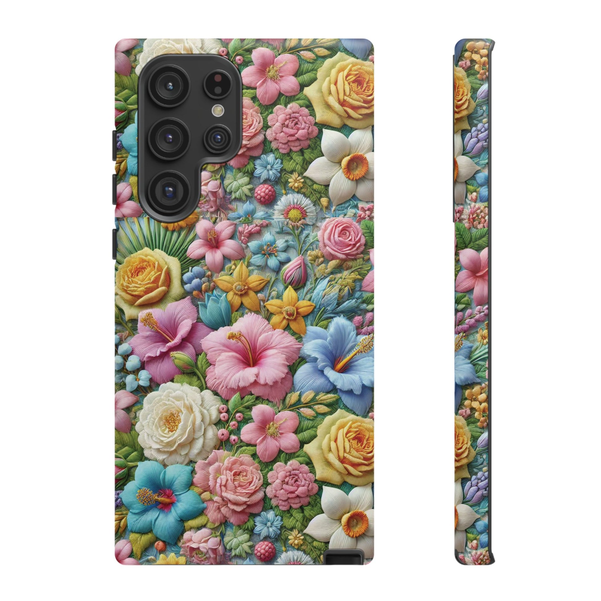 Elegant Pastel Flower Phone Case – Beautiful Floral Design, Durable Protection for Your Device, Stylish and Lightweight, Perfect Gift for Flower Lovers