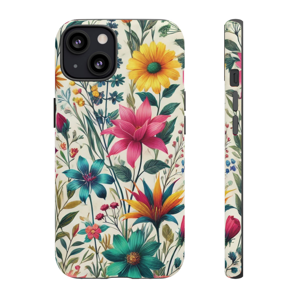 Wildflowers Boho Chic Design Phone Case - Stylish, Protective Cover for All Models Gift for Mom Accessory Gift for Her