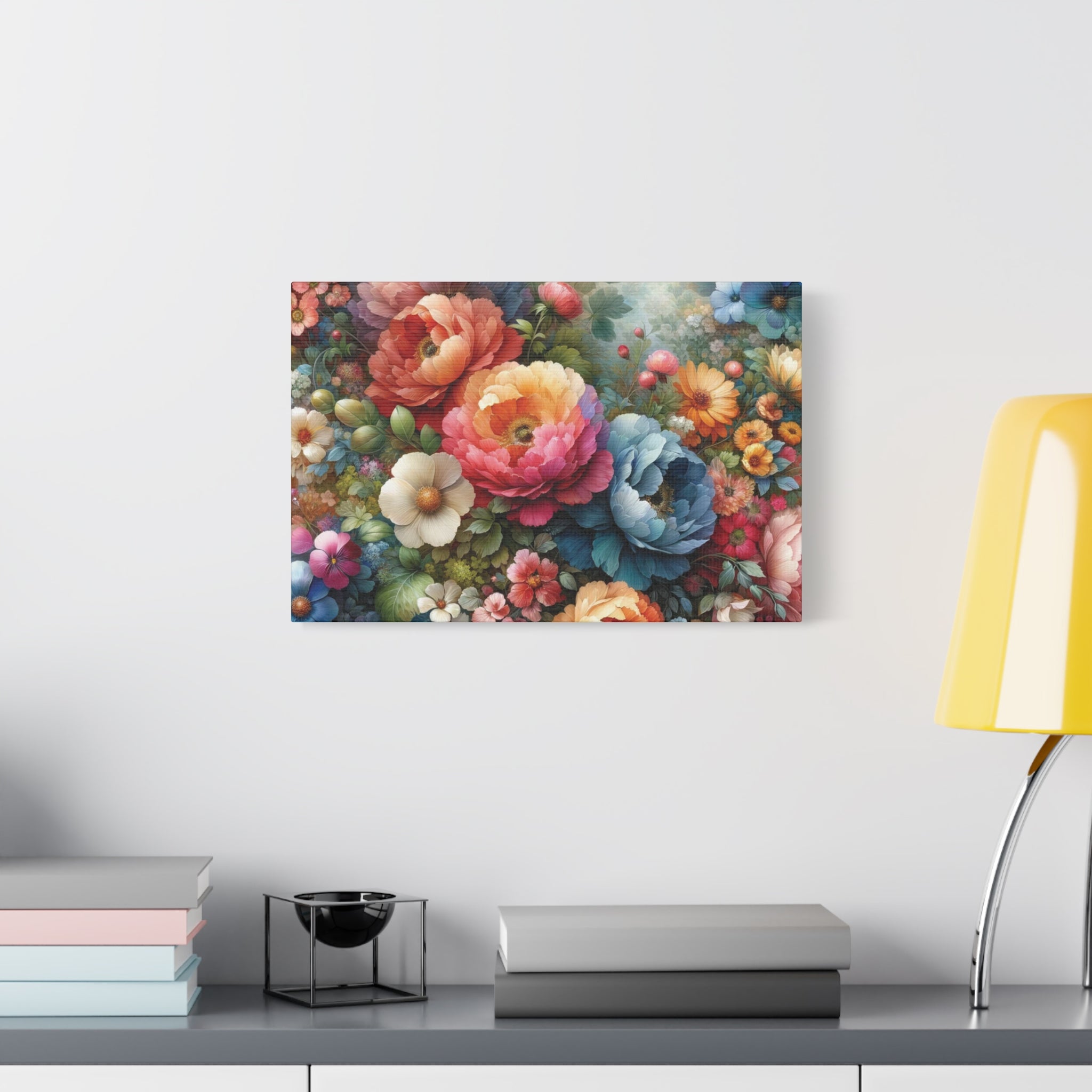 Timeless Floral Elegance High-Quality Matte Canvas Art, Ready to Hang Perfect for Home Decor, Mother's Day, Birthday Gift, Housewarming New House Decor.