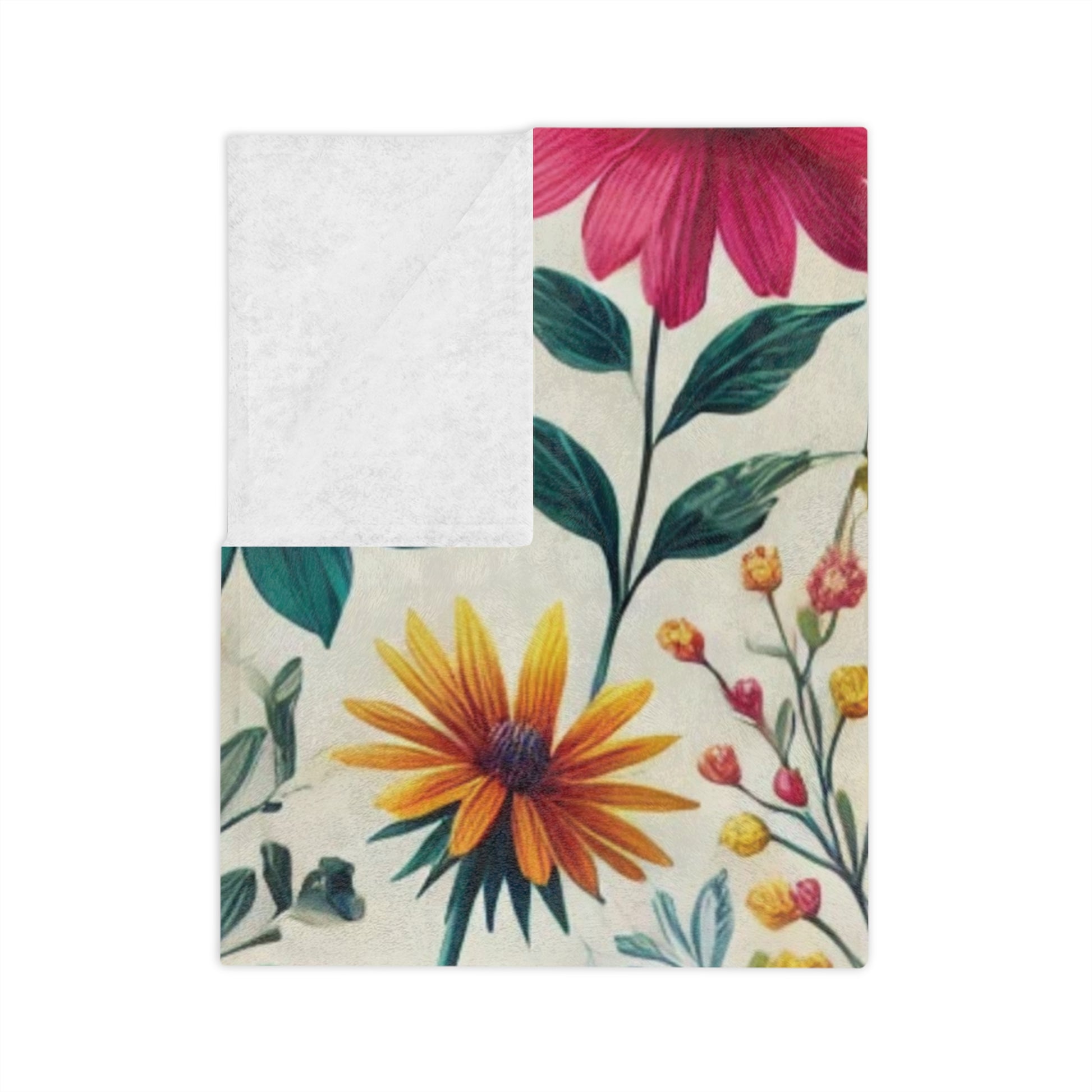 Wildflowers Boho Chic Throw Ultra-Soft Minky Blanket Cozy Comfort Blanket Elegant Home Decor Plush Microfiber for Maximum Comfort Blanket, Perfect for Snuggling Decor, Cozy All-Season Warmth, Housewarming Gift Throw - MRSBYVALLE