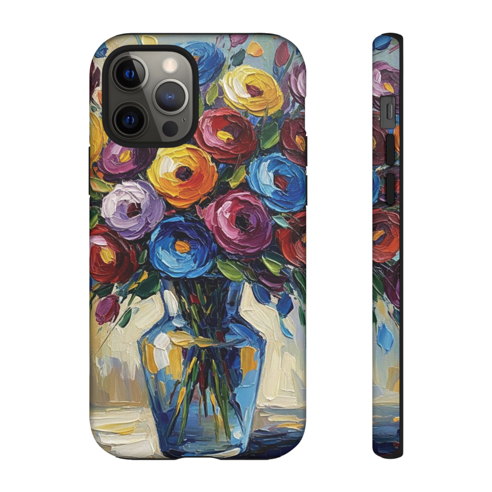 Floral Luxury Oil Painting Illusion Tough Case — Floral Art Phone Case for Art Lovers