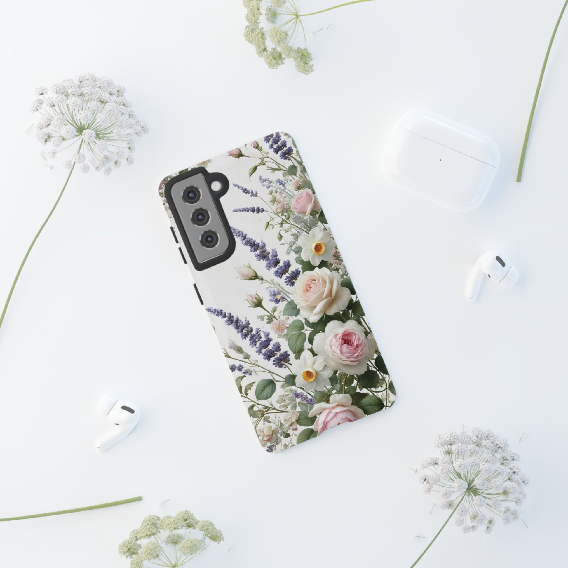 Boho Floral Fall Phone Case for iPhone 17,16  21 23 Samsung, and Pixel | Stylish Protective Cover Gift for Her Perfect for Floral Lover