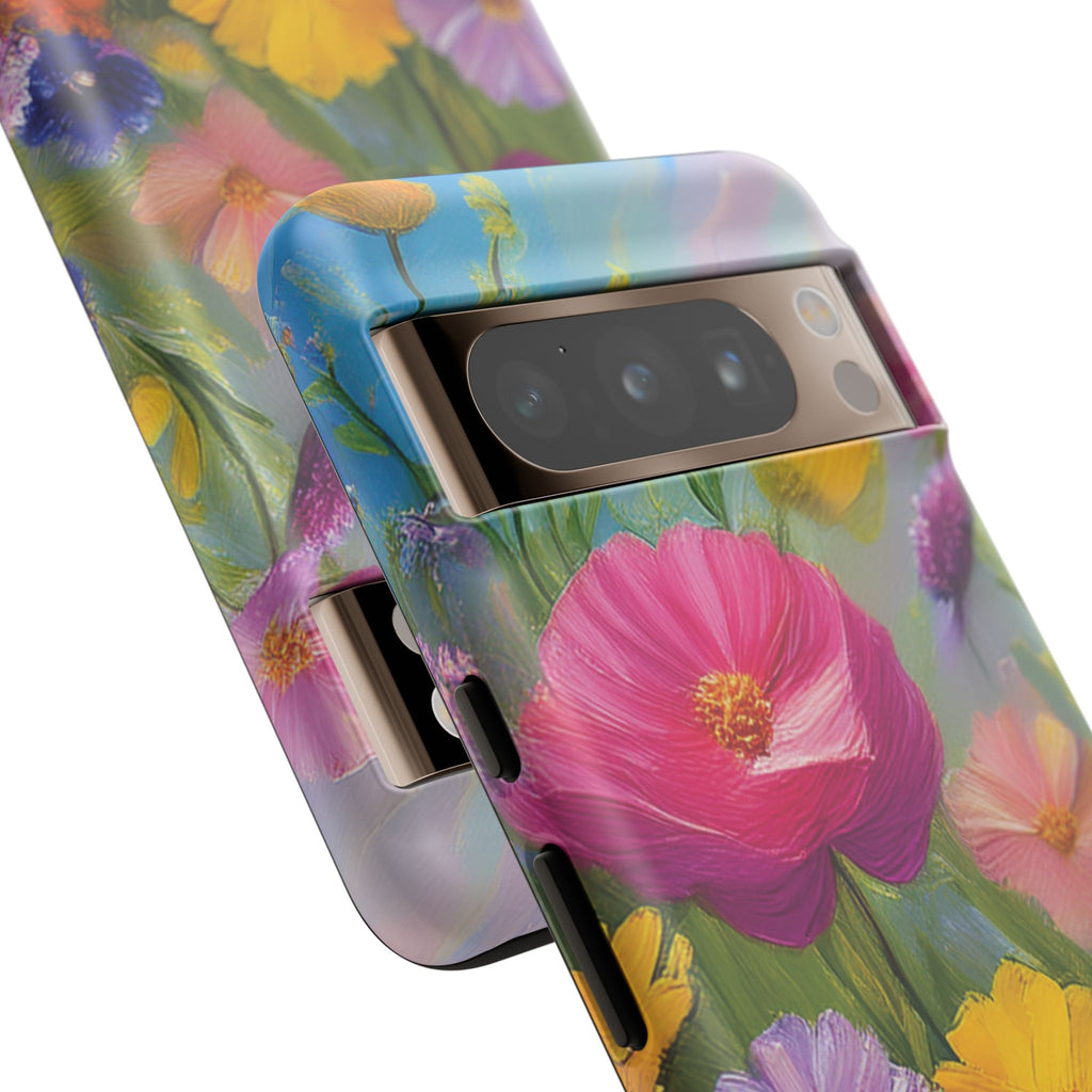 Vibrant Wildflower Painting Phone Case Hand-Painted Floral Art Design | Bright Nature-Inspired Cover | Perfect Gift for Flower Lovers iPhone & Galaxy