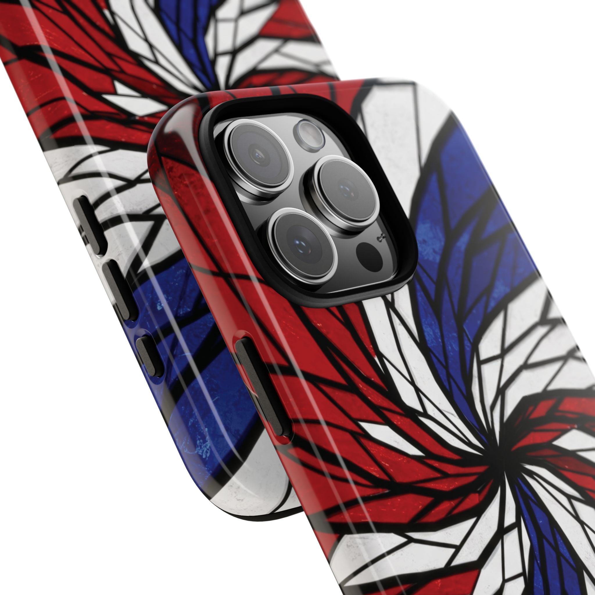 Patriotic Red White & Blue Phone Case – USA Flag Design, Independence Day Gift, Protective Cover for iPhone, Samsung, Pixel