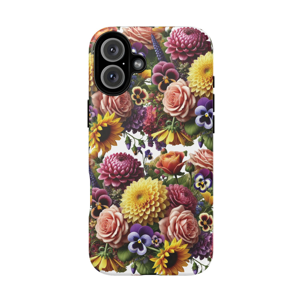 Floral Fall Phone Case for iPhone 16 15 14 13 12  21 23 Samsung, and Pixel | Stylish Protective Cover Gift for Her Perfect for Floral Lover