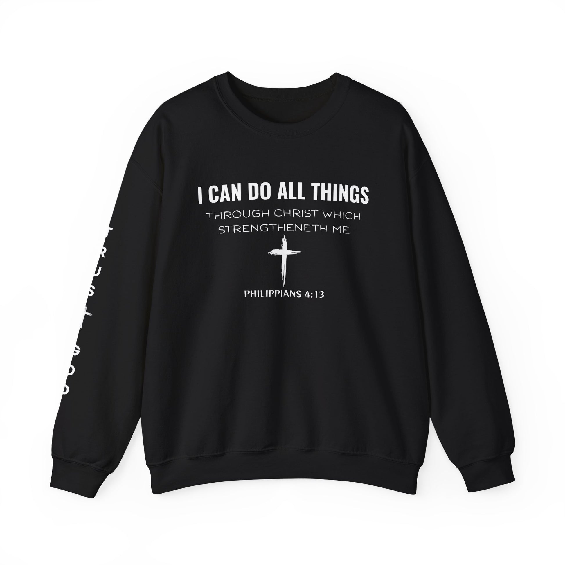 Inspirational Quote Sweatshirt, Unisex Crewneck, Faith Apparel, Perfect Gift for Christians, Cozy Everyday Wear, Bible Verse Design