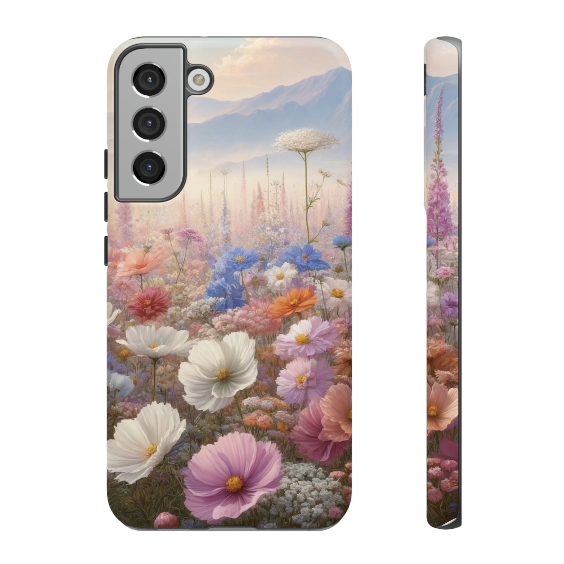 Phone Case Floral Boho Luxury Tough Case Floral Elegant Durable Stylish for Modern Devices iPhone 15, Samsung iPhone Samsung Accessory Gift for Her.
