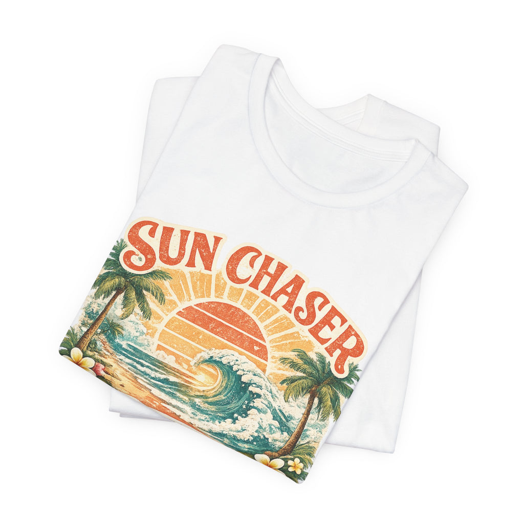 Sun Chaser T-Shirt — Retro Sunrise Graphic Tee Gift Fun