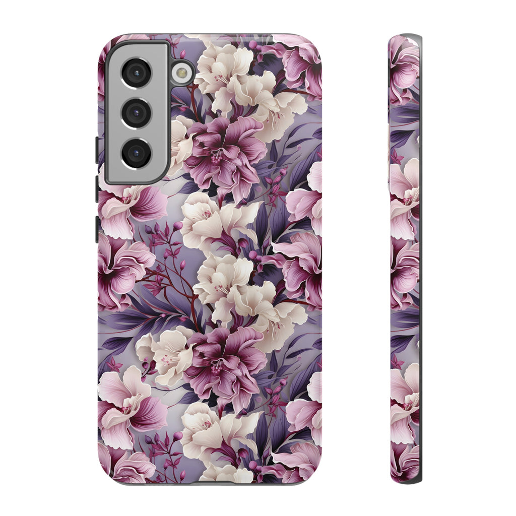 Lavender Flowers Protective Phone Case Gift for Her Phone 15, Samsung iPhone Samsung Gift for Her Case iPhone 15, Samsung