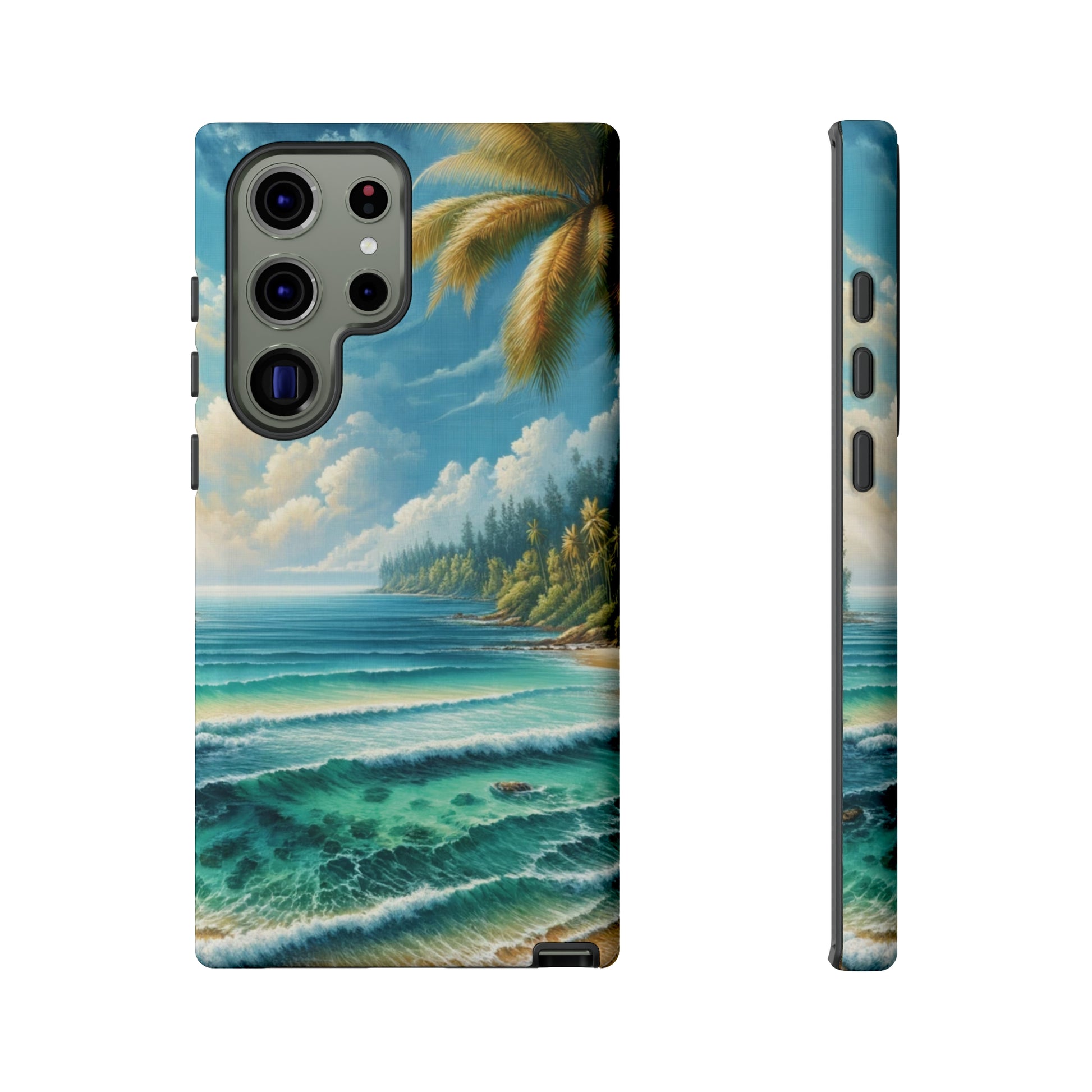 Coastal Serenity Ocean Beach View Protective Phone Case Gift for Her Phone 15, Samsung iPhone Samsung Gift for Her Case iPhone 15, Samsung iPhone Samsung Accessory Gift for Her.