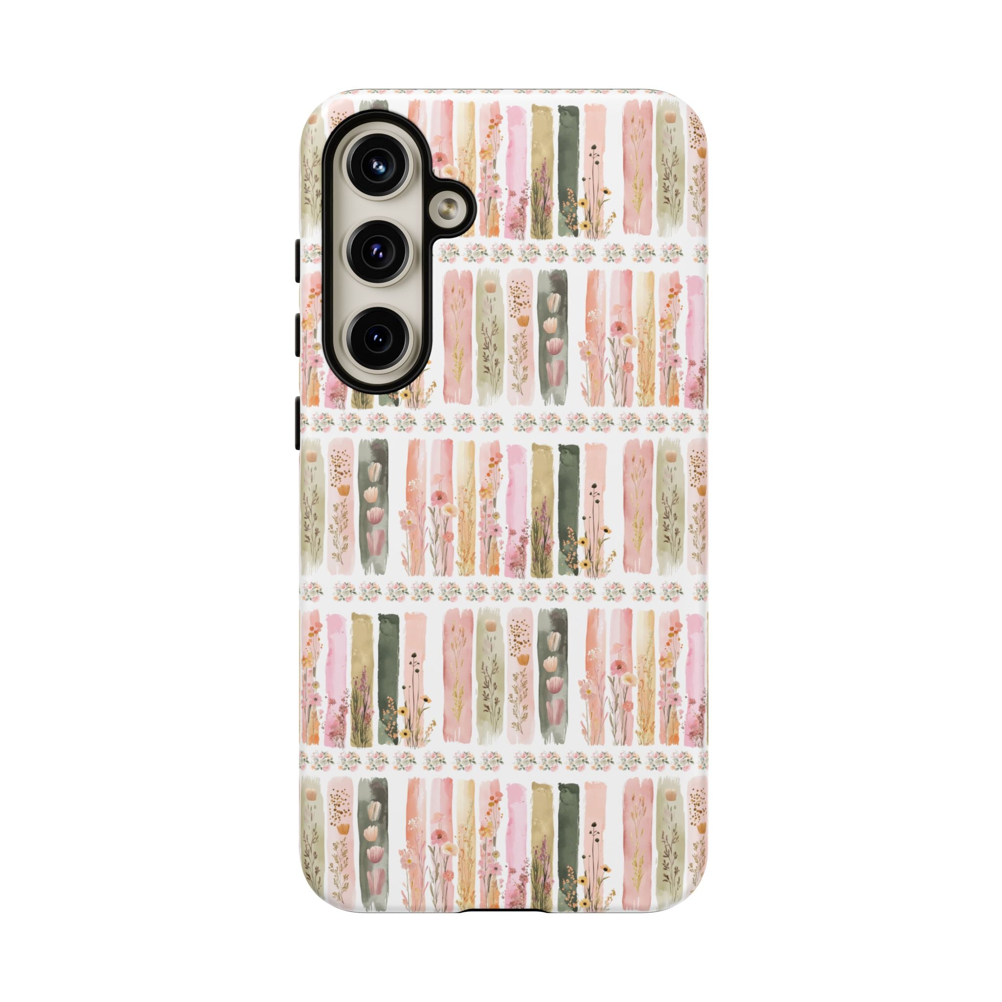 Pastel Brushstroke Floral Phone Case Soft Illusion Flower Design, Aesthetic Protective Cover, Feminine Style, Cute Gift for Her, Fits Most Models