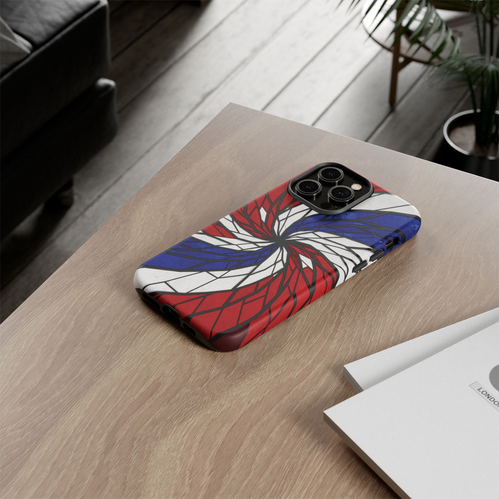 Patriotic Red White & Blue Phone Case – USA Flag Design, Independence Day Gift, Protective Cover for iPhone, Samsung, Pixel