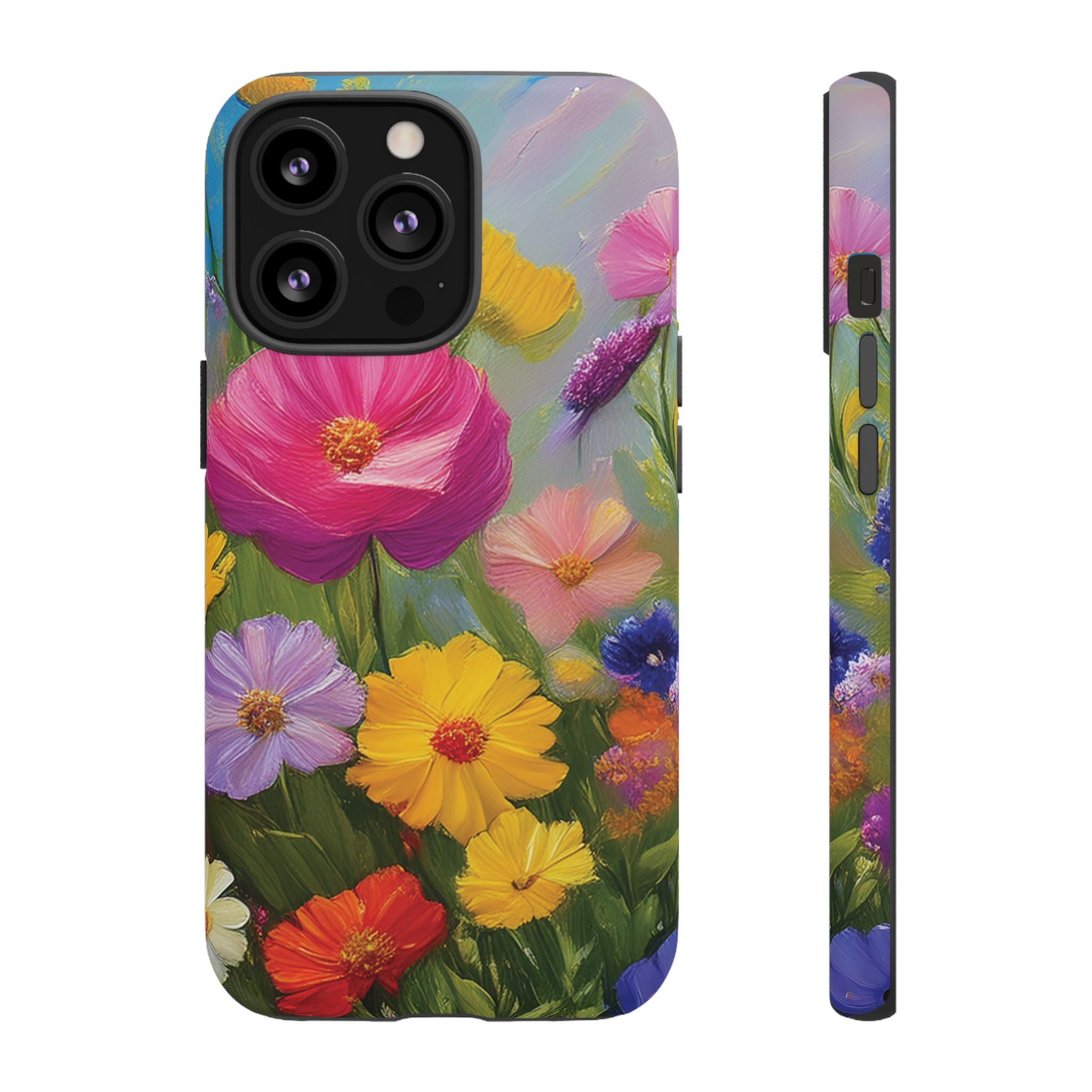 Vibrant Wildflower Painting Phone Case Hand-Painted Floral Art Design | Bright Nature-Inspired Cover | Perfect Gift for Flower Lovers iPhone & Galaxy