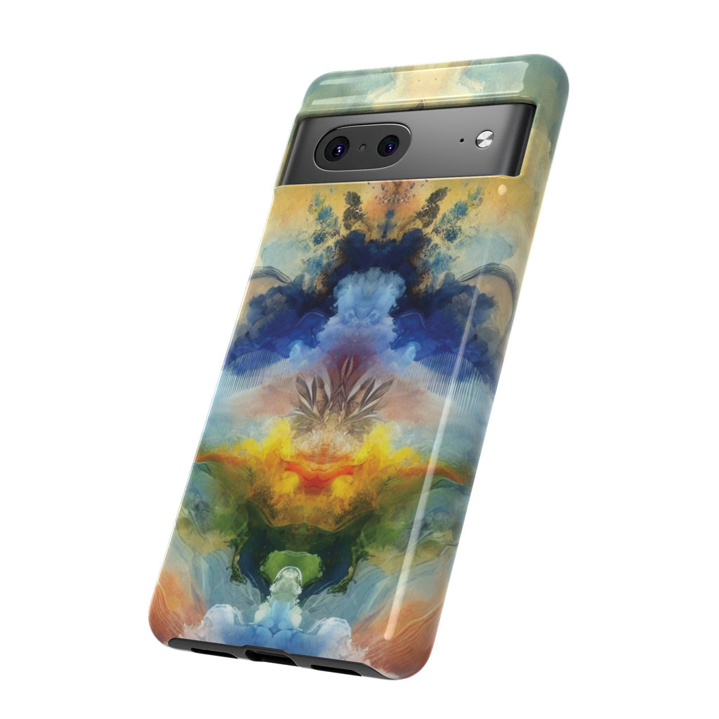 Coque de téléphone abstraite aquarelle moderne compatible avec iPhone, Samsung et plus – Protection élégante et durable avec un design artistique éclatant, cadeau parfait pour elle