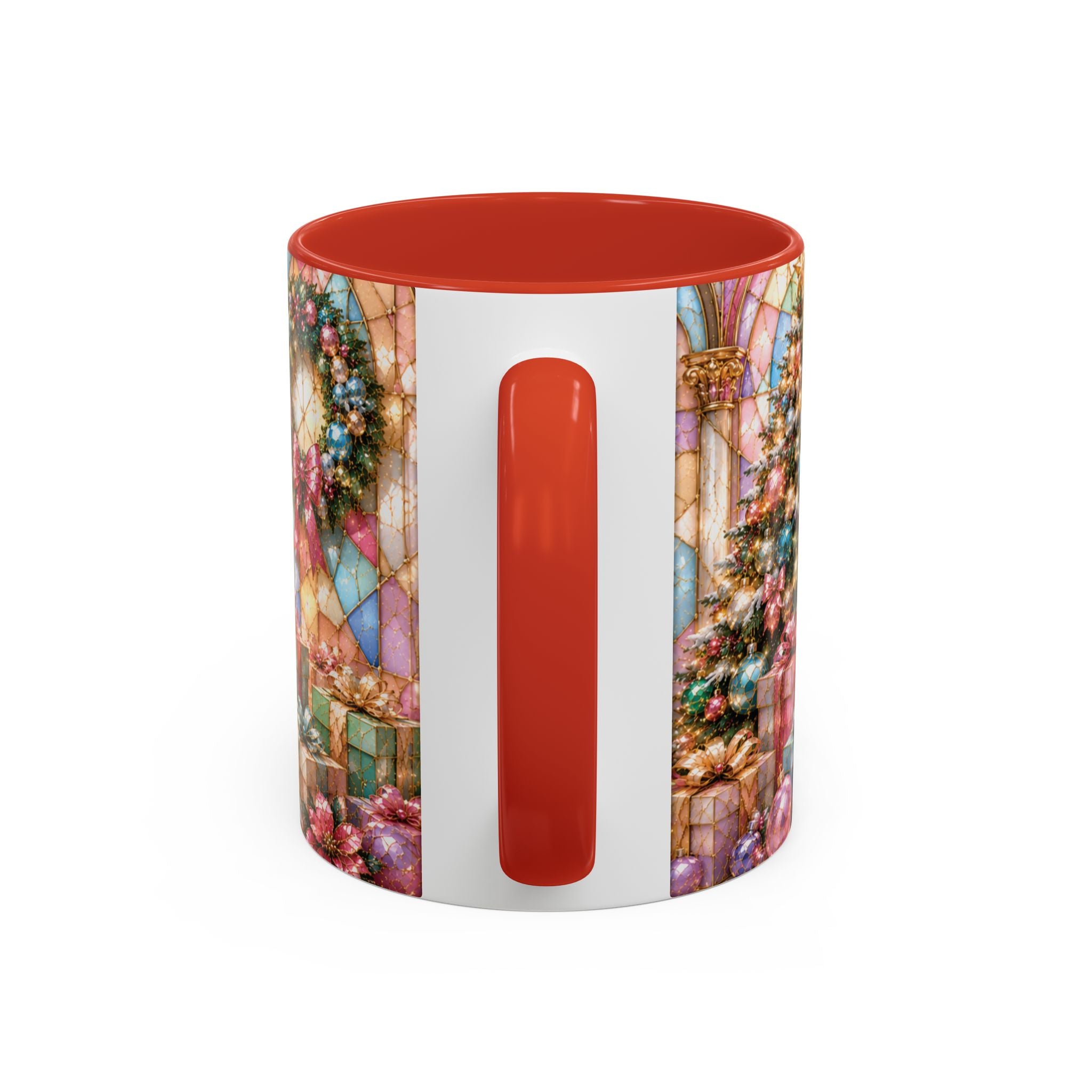Nutcracker Christmas Coffee Mug – Festive Stained-Glass Holiday Accent Cup (11/15oz) Gift for Her
