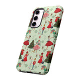 1950s Vintage Phone Case - Retro Christmas Design | Unique Holiday Protection for Your Device | Stylish & Durable Cover Gift for Her Phone 15, Samsung iPhone Samsung Accessory Gift for Her