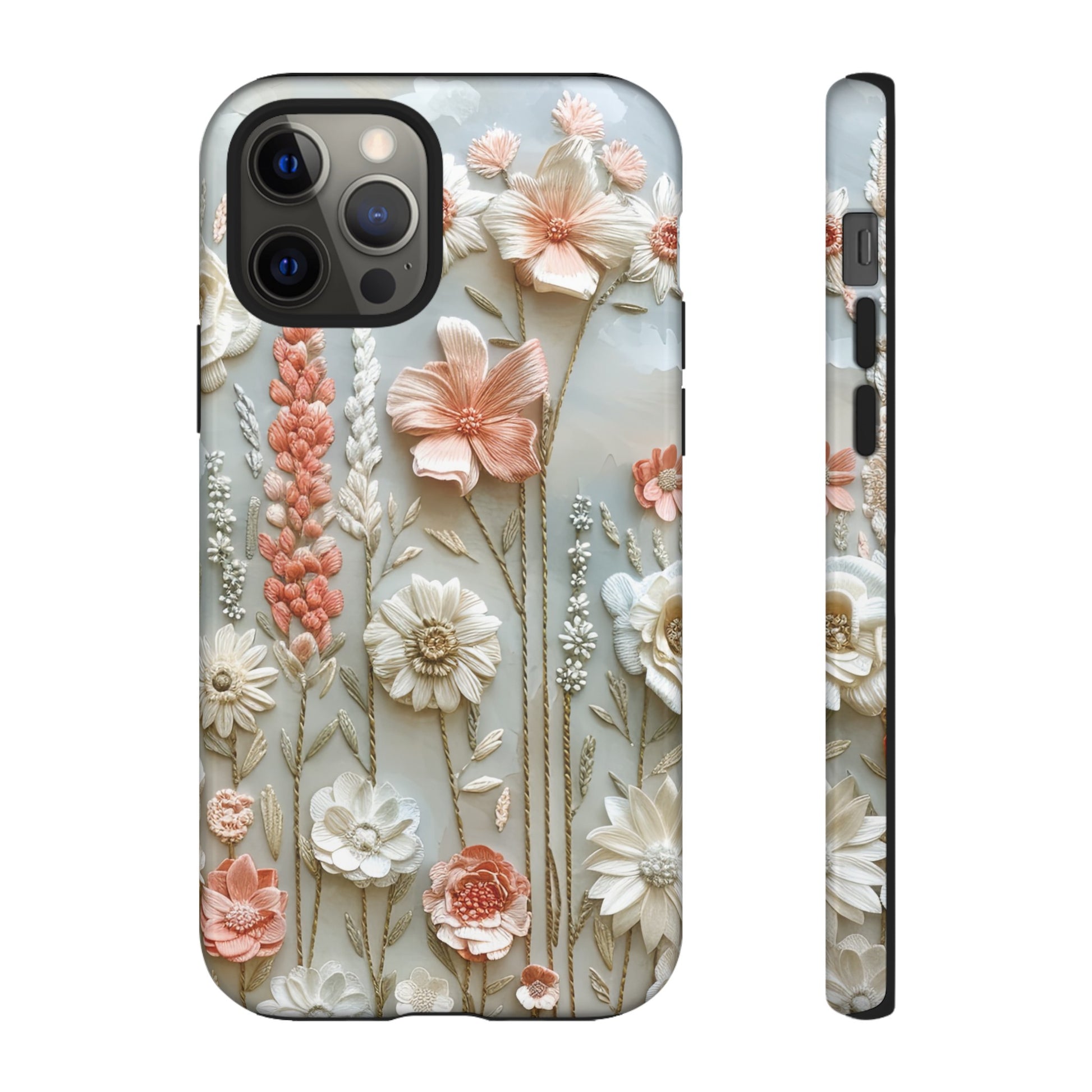 Pastel Wildflowers Protective Phone Case Gift for Her Phone 15, Samsung iPhone Samsung Gift for Her Case iPhone 15, Samsung iPhone Samsung Accessory Gift for Her