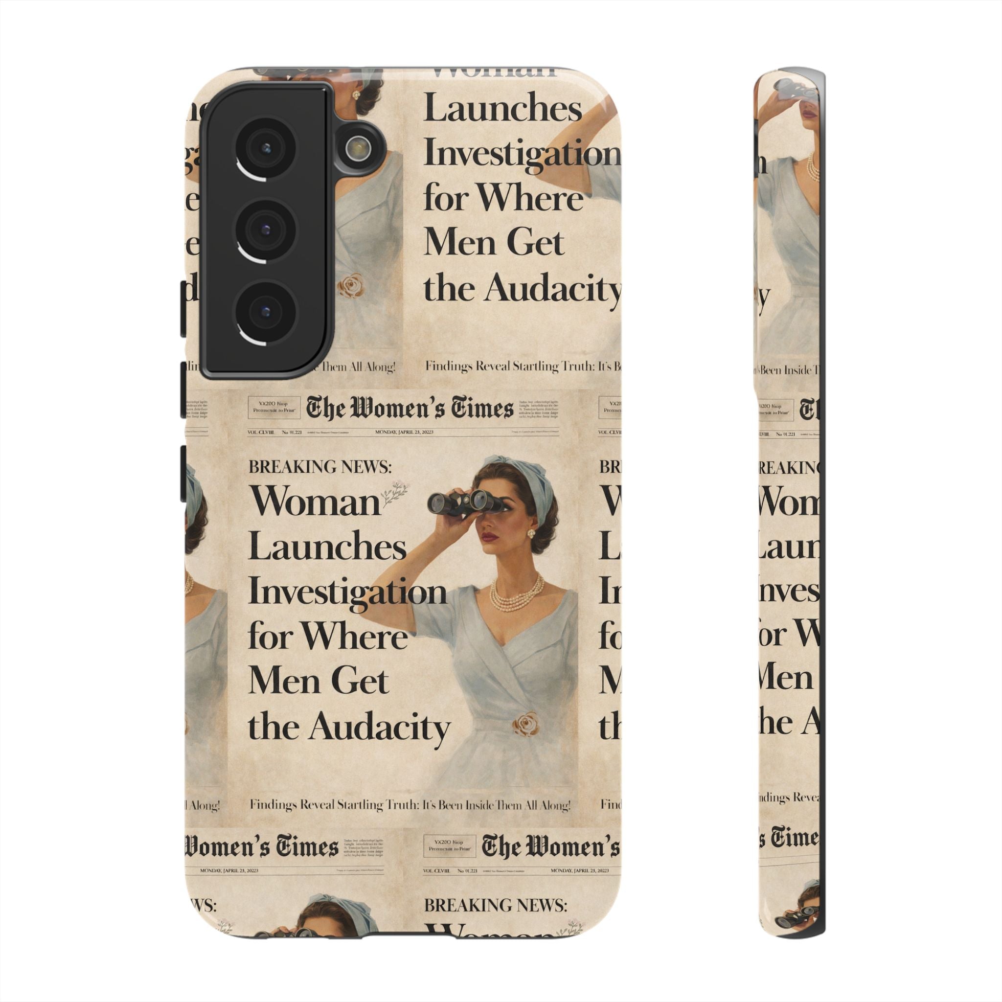 Funny Vintage Sarcastic Women Phone Case | Retro Sarcasm Text Design