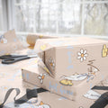 Papiers Cadeaux, Papier Cadeau Motif Oie Rigolote, Jolies Feuilles d'Emballage, Emballage Cadeau Amusant, Papier Cadeau Original, Emballage Cadeau Fantaisiste