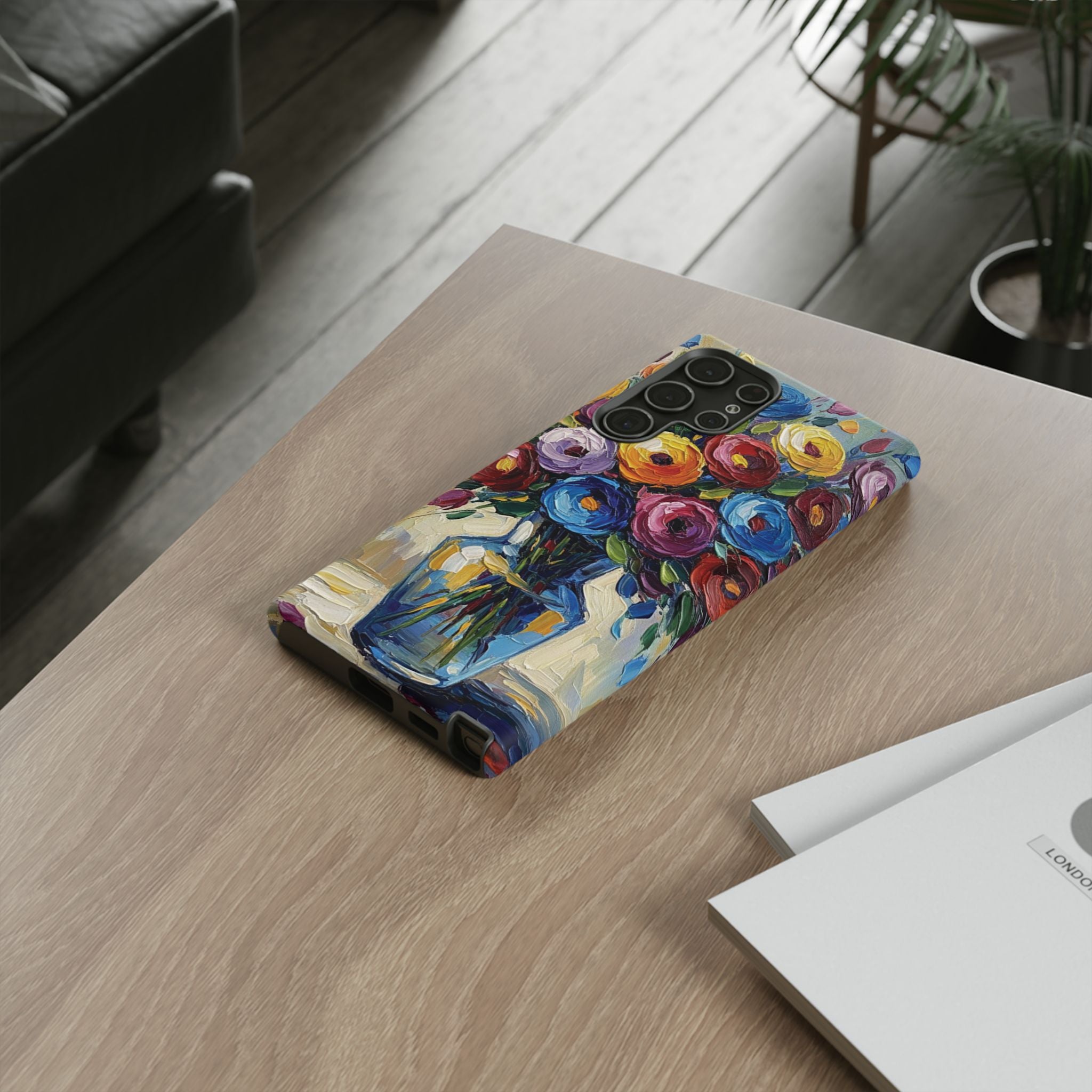 Floral Luxury Oil Painting Illusion Tough Case — Floral Art Phone Case for Art Lovers