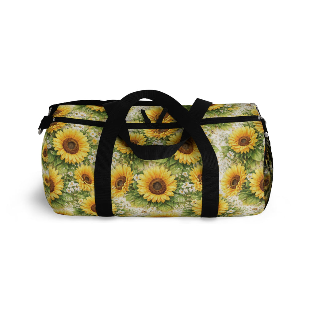Sac de voyage et de sport tournesols et fleurs sauvages