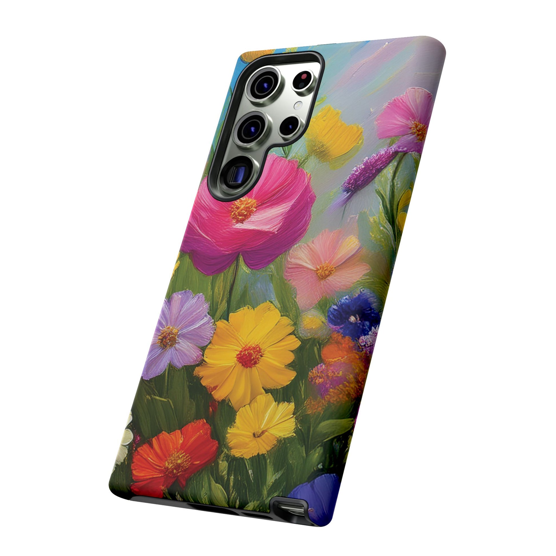 Vibrant Wildflower Painting Phone Case Hand-Painted Floral Art Design | Bright Nature-Inspired Cover | Perfect Gift for Flower Lovers iPhone & Galaxy