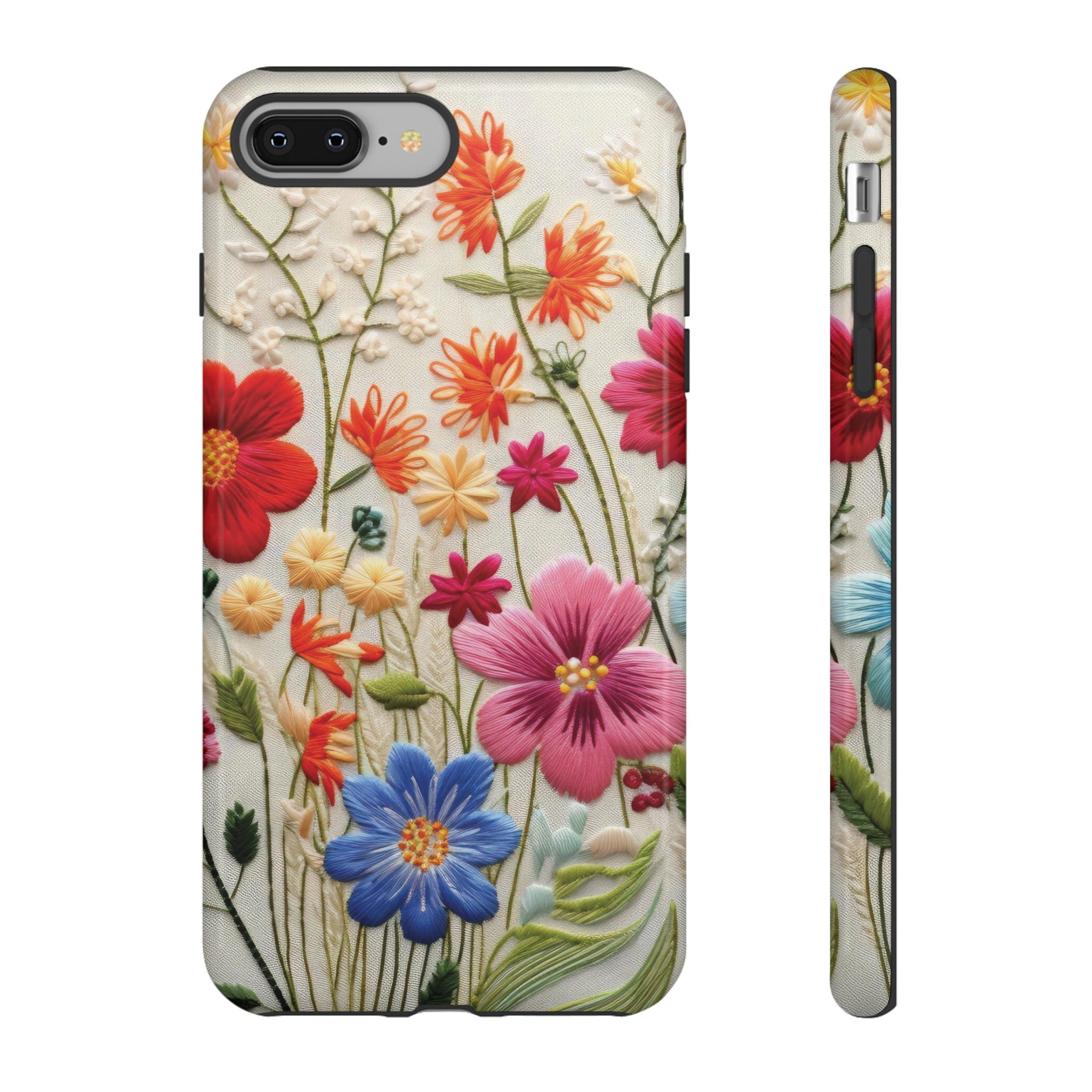 3D Floral Phone Case Elegant Faux Flower Durable for iPhone Samsung Smartphone iPhone 15, 14, 13 Samsung Gift for Mom