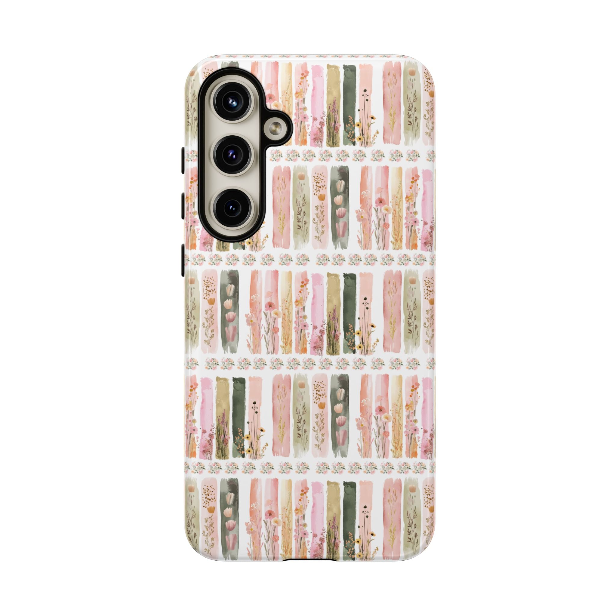 Pastel Brushstroke Floral Phone Case Soft Illusion Flower Design, Aesthetic Protective Cover, Feminine Style, Cute Gift for Her, Fits Most Models