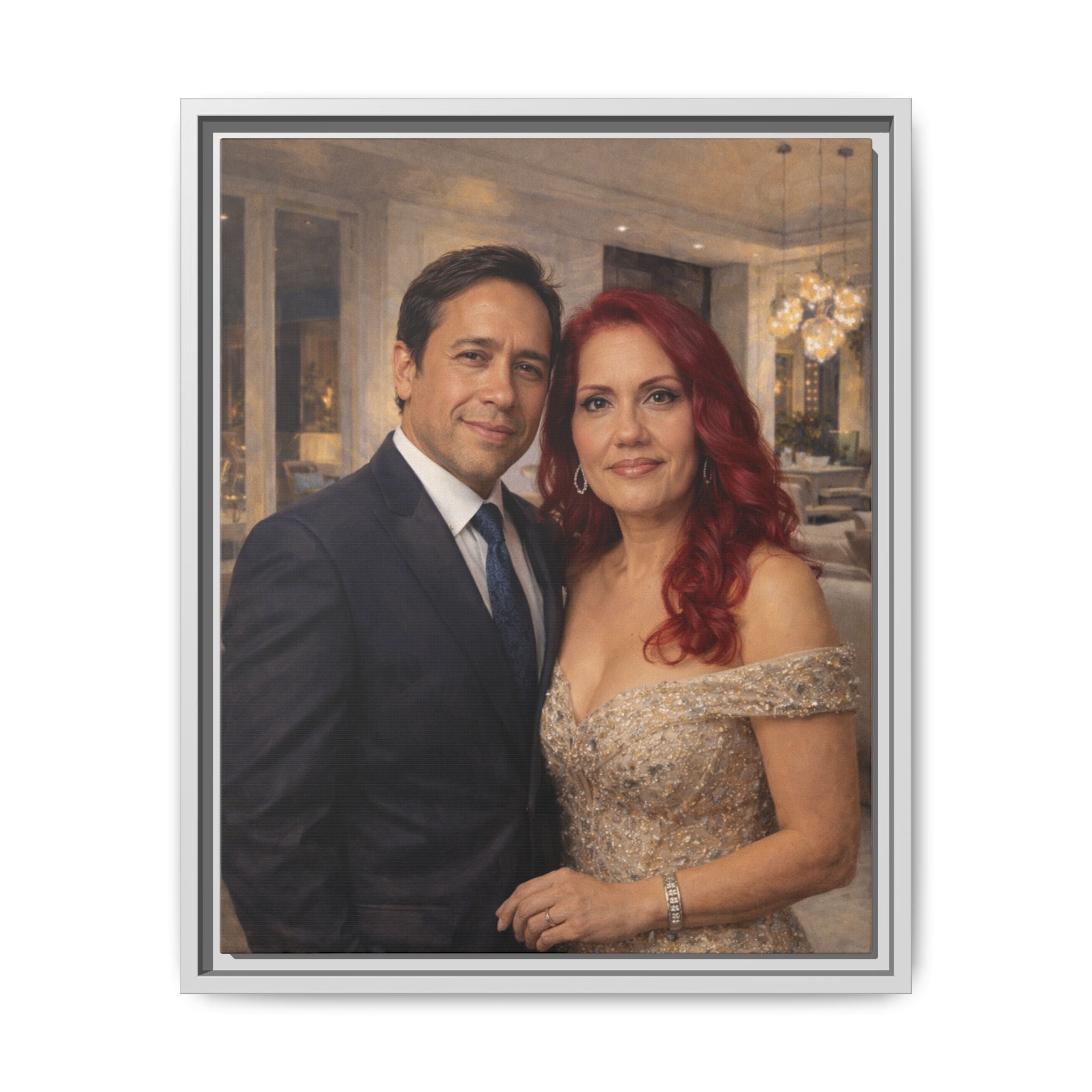 Custom Oil Painting Illusion Canvas – Luxury Portrait Art