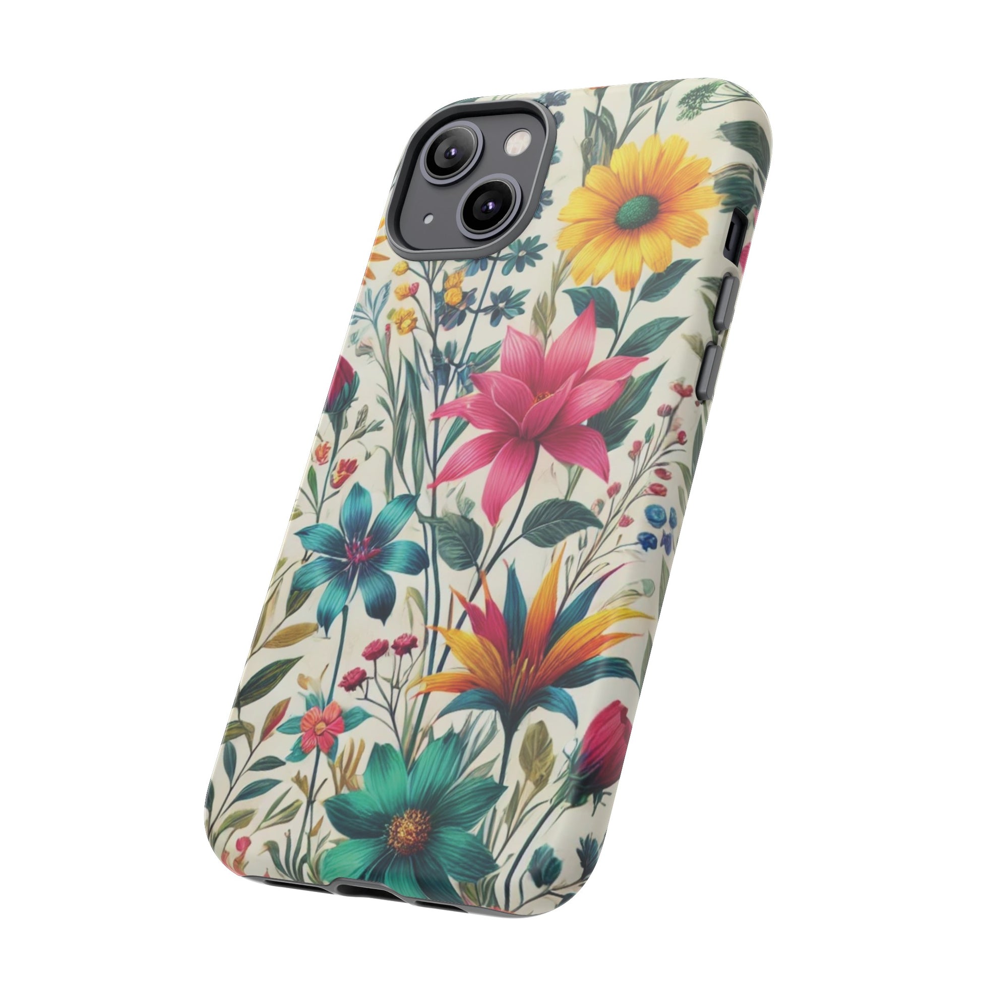 Wildflowers Boho Chic Design Phone Case - Stylish, Protective Cover for All Models Gift for Mom Accessory Gift for Her