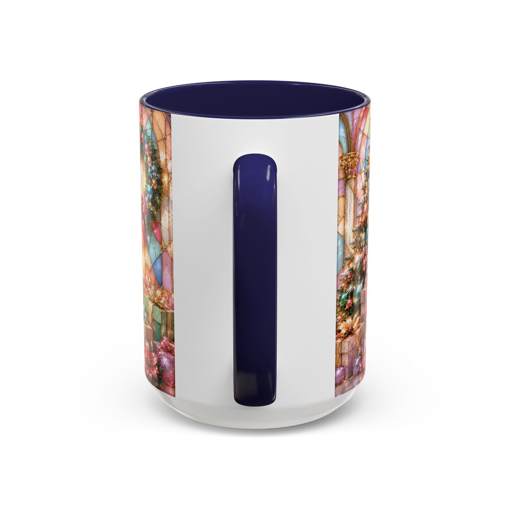 Nutcracker Christmas Coffee Mug – Festive Stained-Glass Holiday Accent Cup (11/15oz) Gift for Her