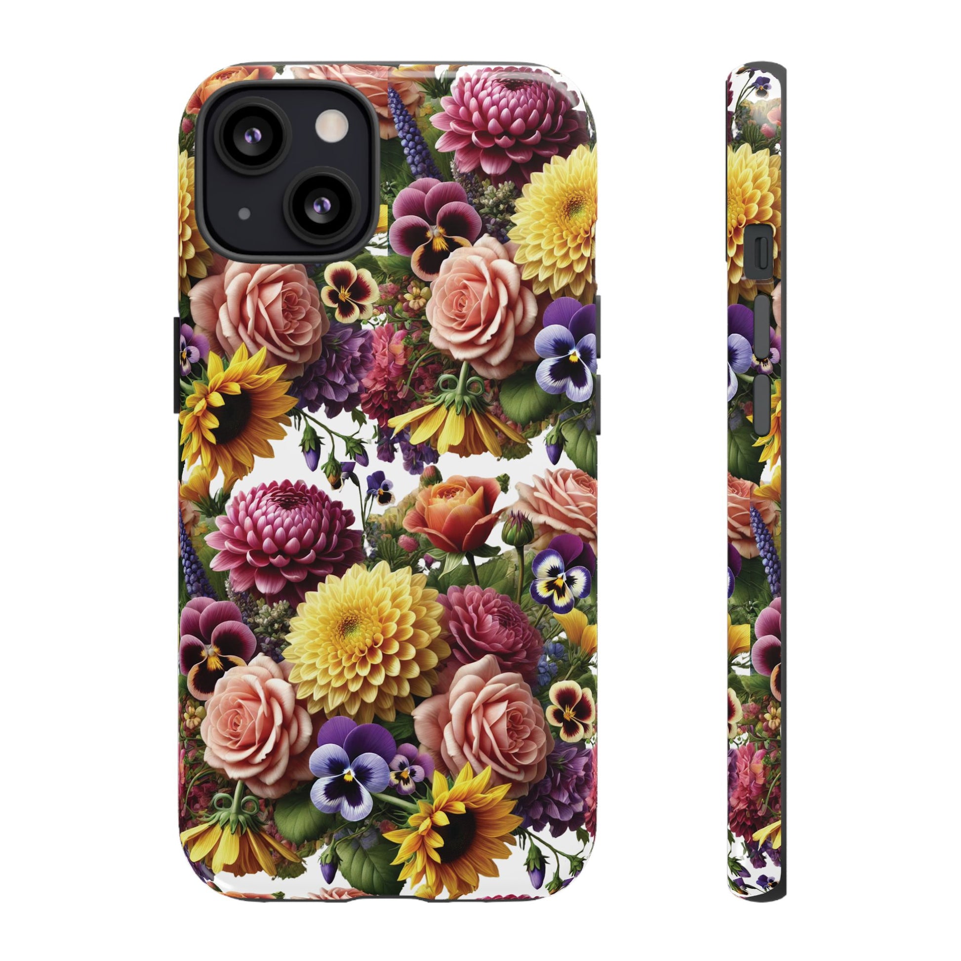 Floral Fall Phone Case for iPhone 16 15 14 13 12  21 23 Samsung, and Pixel | Stylish Protective Cover Gift for Her Perfect for Floral Lover