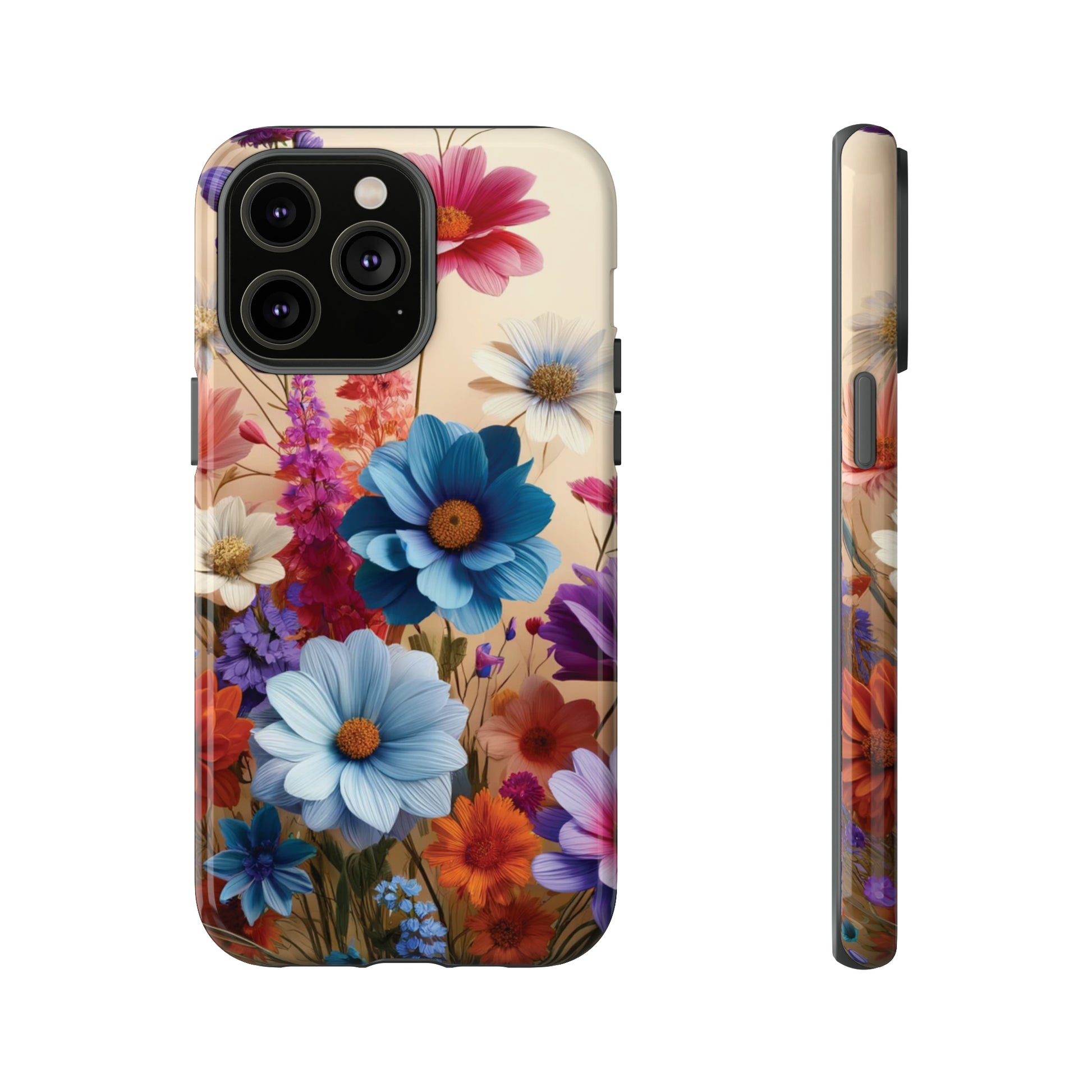 Best Phone Case Floral 3D Illusion Luxury Tough Case Floral Elegant Durable Stylish for Modern Devices iPhone 15, Samsung iPhone Samsung Accessory Gift for Her.