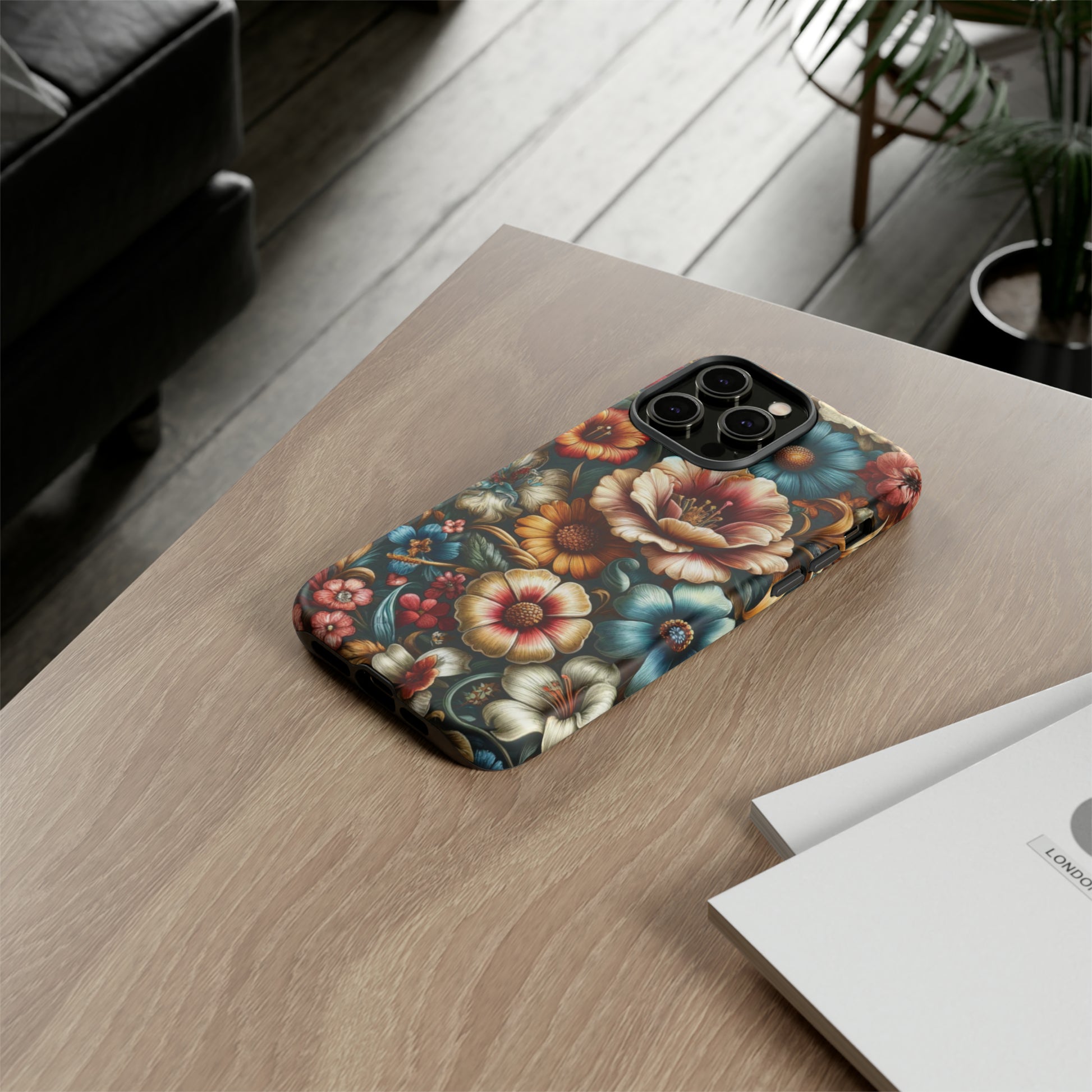Pastel Floral Design Luxury Phone Tough Case Floral Elegant Durable Stylish for Modern Devices iPhone 15, Samsung iPhone Samsung Accessory Gift for Her.