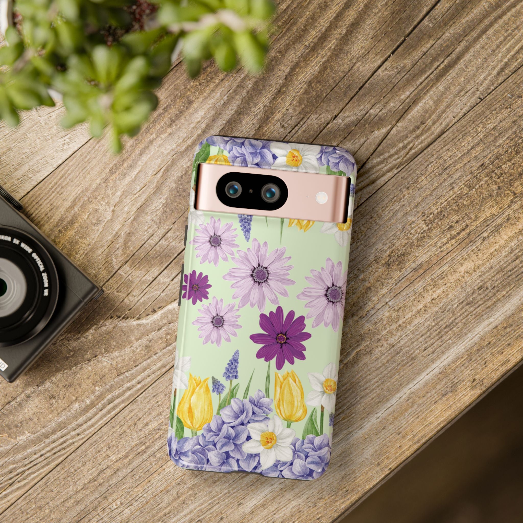 Lavender Yellow Flower Phone Case – Stylish Protective Cover for iPhone & Samsung, Botanical Design, Perfect Gift for Spring & Everyday Elegance