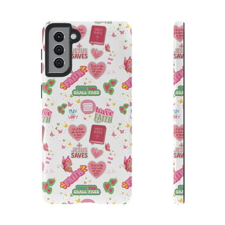 Carry Your Faith Everywhere | Christian Tough Phone Case with Bible Verse or Affirmation | Protective, Inspirational Gift for Christians