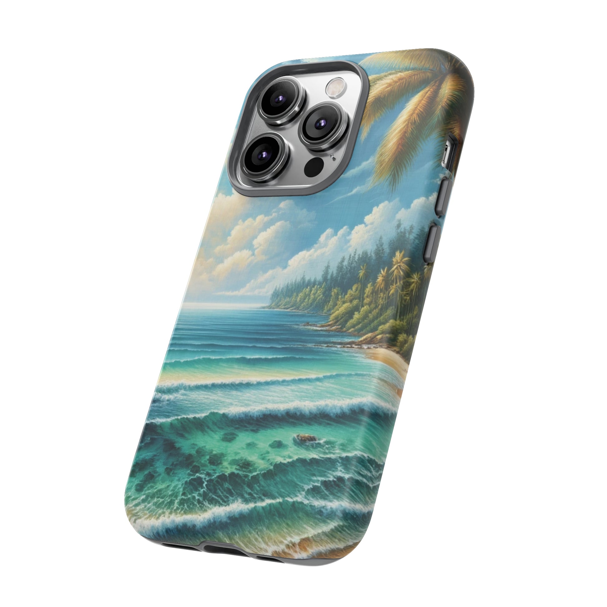 Coastal Serenity Ocean Beach View Protective Phone Case Gift for Her Phone 15, Samsung iPhone Samsung Gift for Her Case iPhone 15, Samsung iPhone Samsung Accessory Gift for Her.