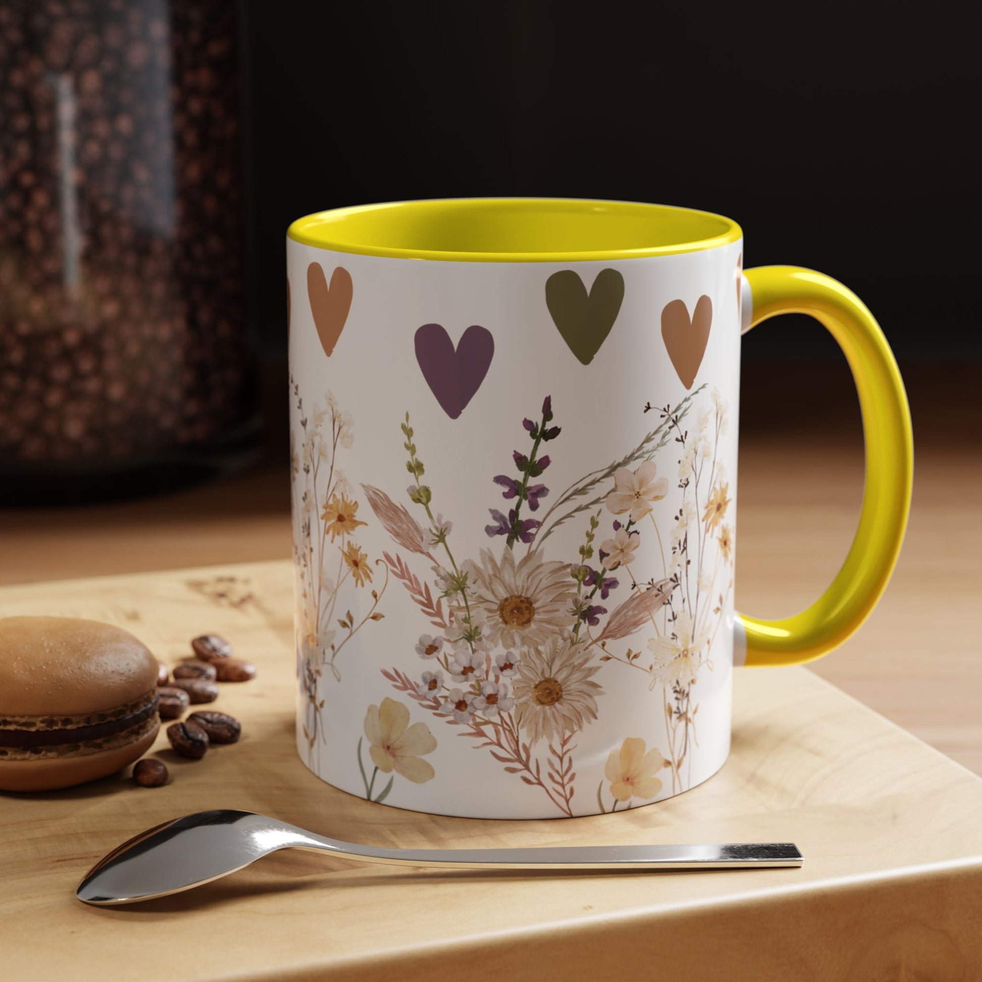 Wildflower Ceramic Mug Elegant Gift for Coffee or Tea Lovers Perfect for Mothers Day Birthdays and Adding Charm to Any Kitchen Gift