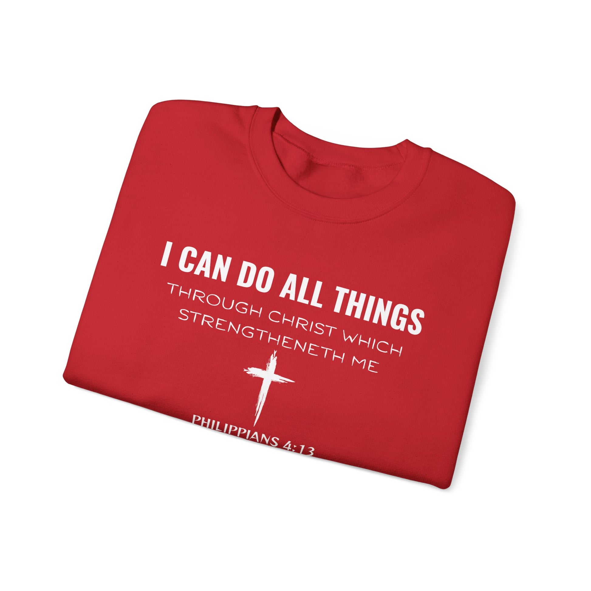 Inspirational Quote Sweatshirt, Unisex Crewneck, Faith Apparel, Perfect Gift for Christians, Cozy Everyday Wear, Bible Verse Design
