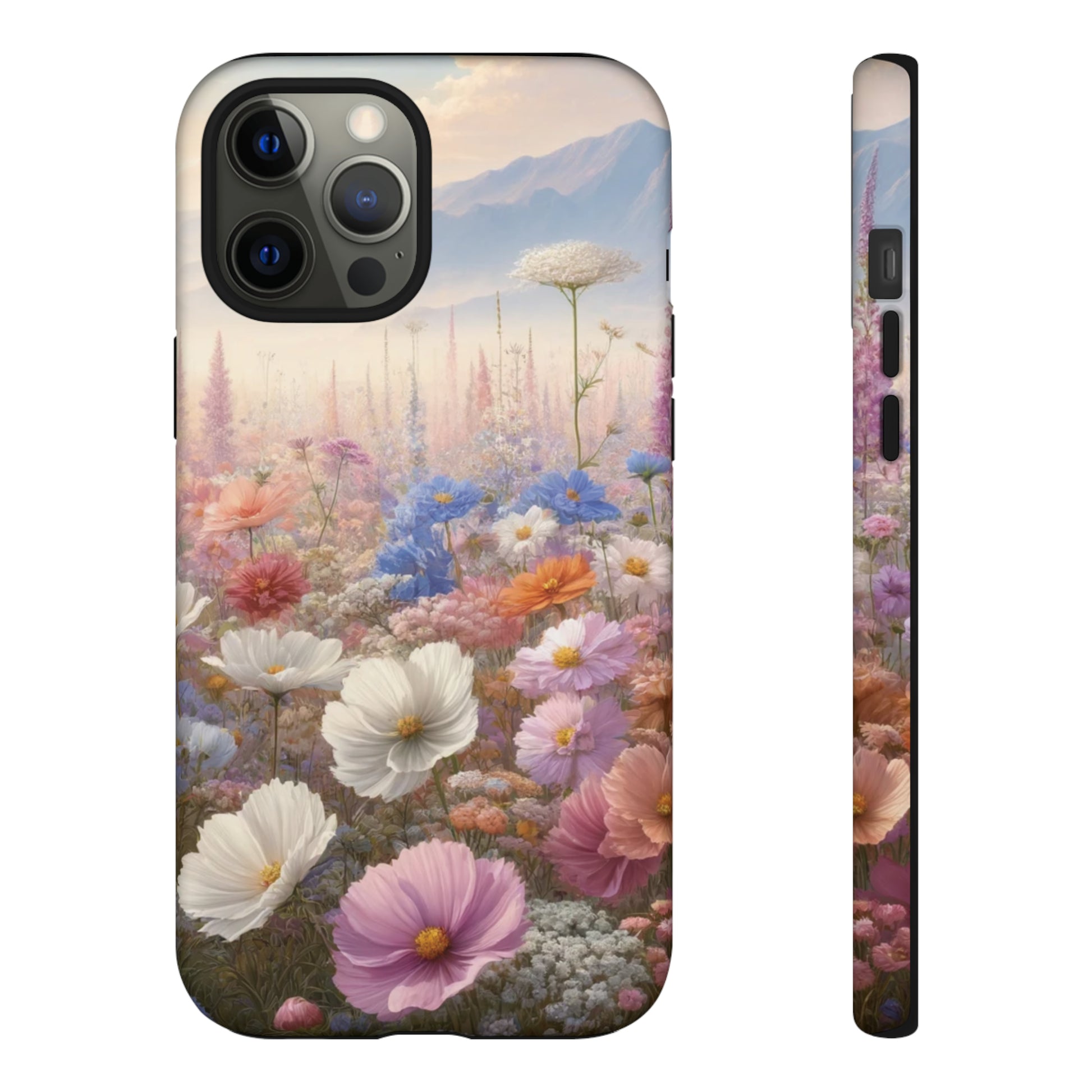 Phone Case Floral Boho Luxury Tough Case Floral Elegant Durable Stylish for Modern Devices iPhone 15, Samsung iPhone Samsung Accessory Gift for Her.