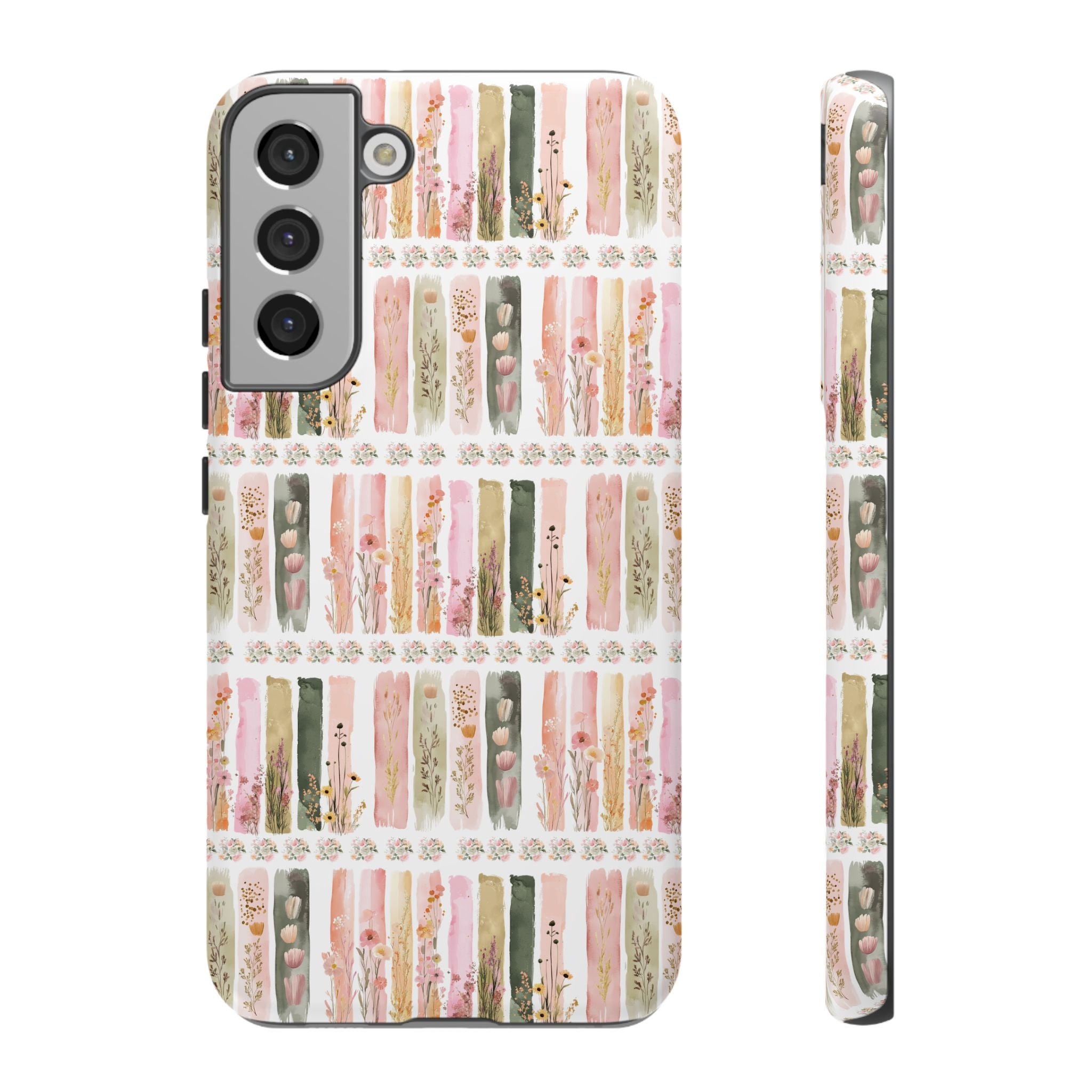 Pastel Brushstroke Floral Phone Case Soft Illusion Flower Design, Aesthetic Protective Cover, Feminine Style, Cute Gift for Her, Fits Most Models
