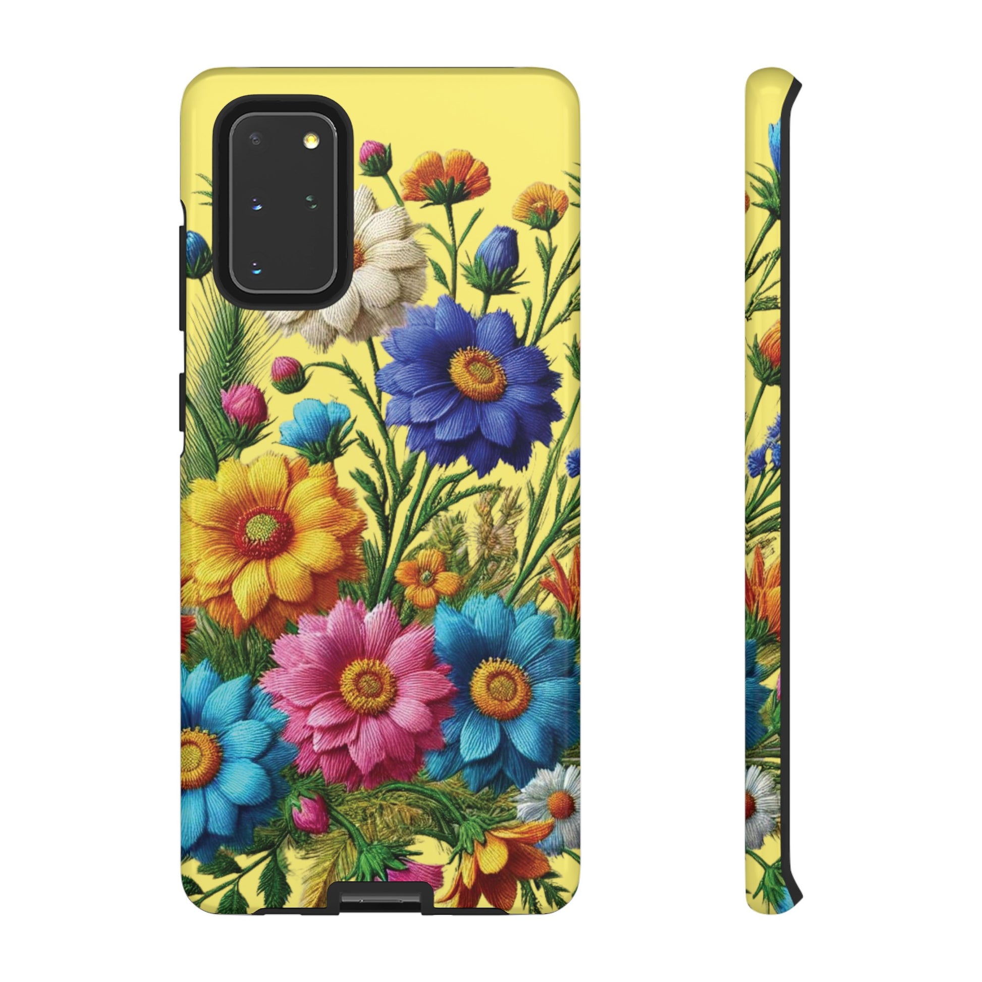 Phone Case Yellow Bright Floral Protective Phone Case Gift for Her Phone 15, Samsung iPhone Samsung  iPhone 15, Samsung iPhone Samsung Accessory Gift for Her