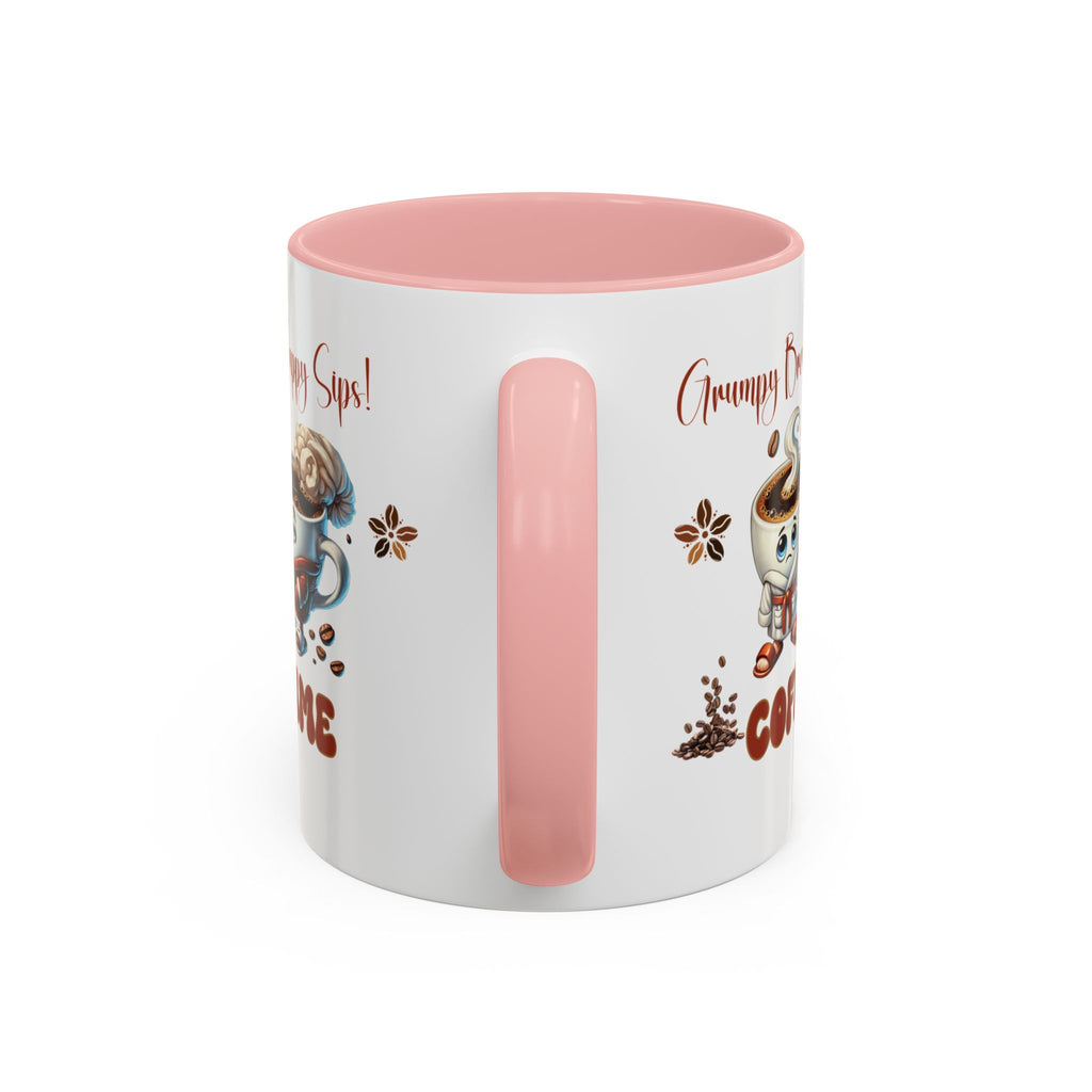Grumpy Brews Meet Happy Sips Ceramic Mug - Funny Coffee Cup, Cute Tea Mug, Sarcastic Drinkware, Unique Gift, Kitchen Decor Accent Coffee Mug (11, 15oz) - MRSBYVALLE
