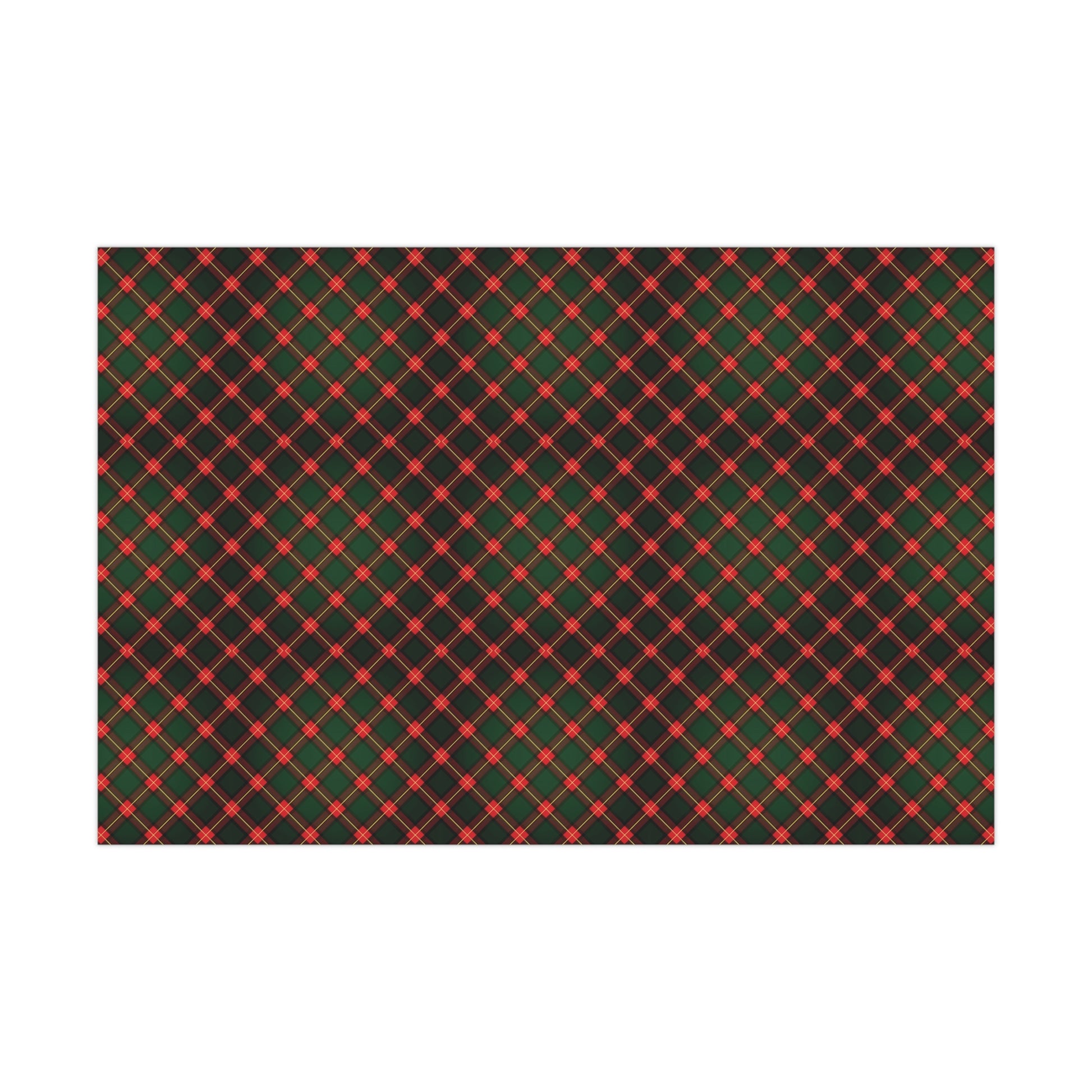 Festive Red & Green Plaid Wrapping Paper - Classic Holiday Gift Wrap for Christmas Presents, Adds Seasonal Charm, Premium Quality Wrapping for All Gifts - MRSBYVALLE