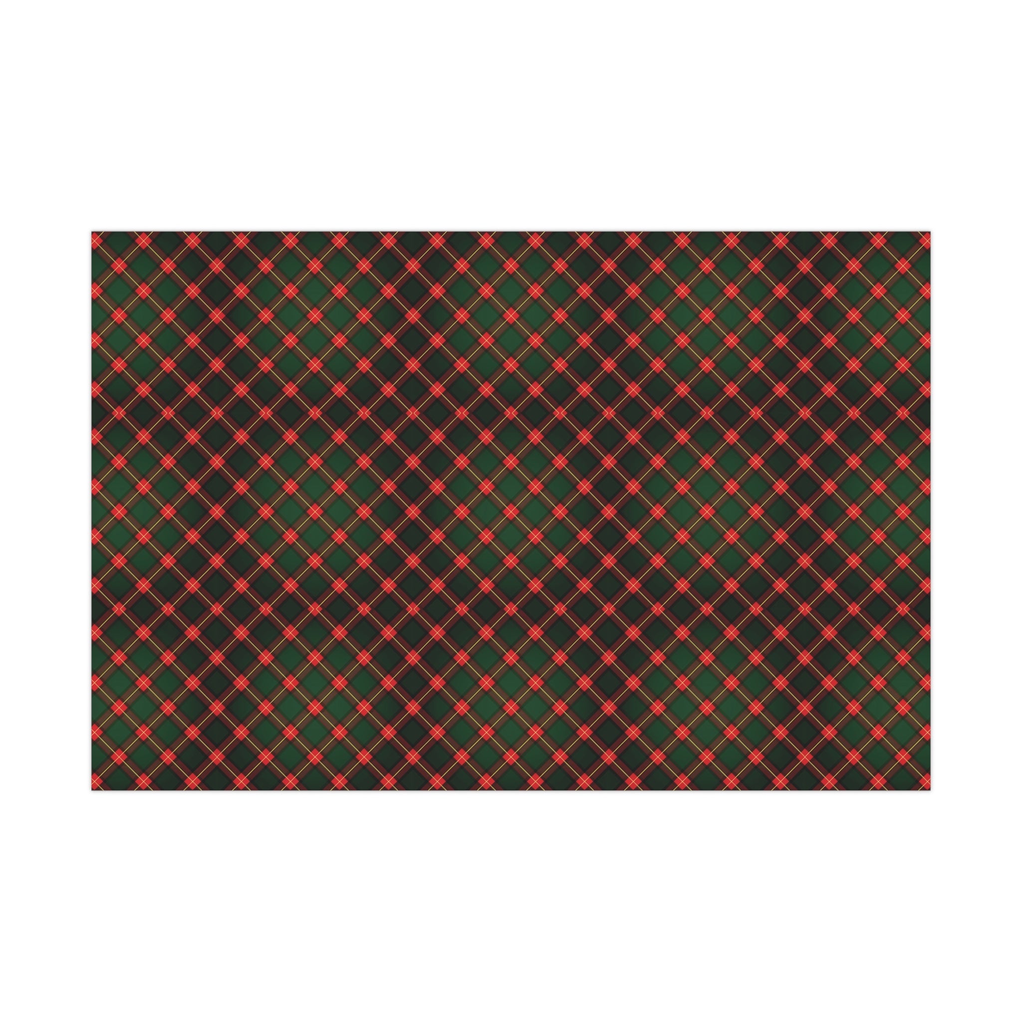 Festive Red & Green Plaid Wrapping Paper - Classic Holiday Gift Wrap for Christmas Presents, Adds Seasonal Charm, Premium Quality Wrapping for All Gifts - MRSBYVALLE
